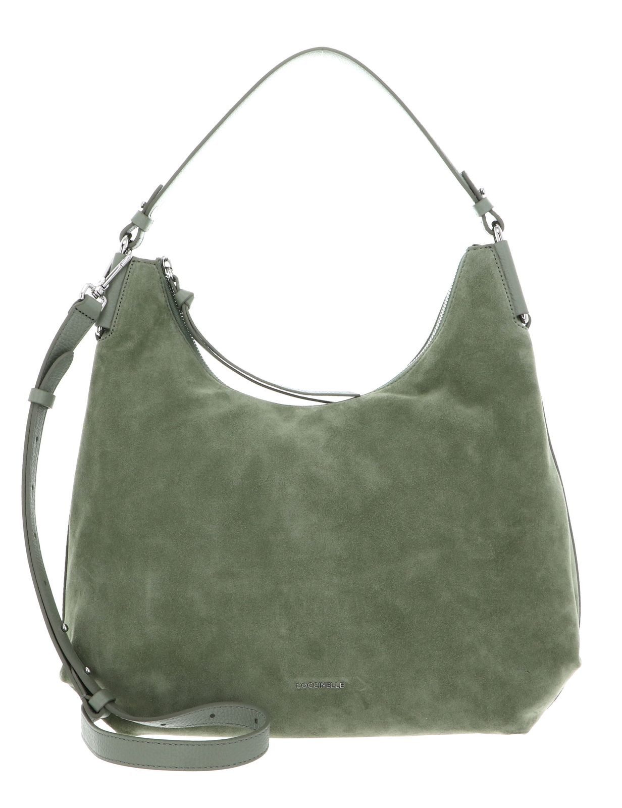Schultertasche Suede Handbag Grained Leather