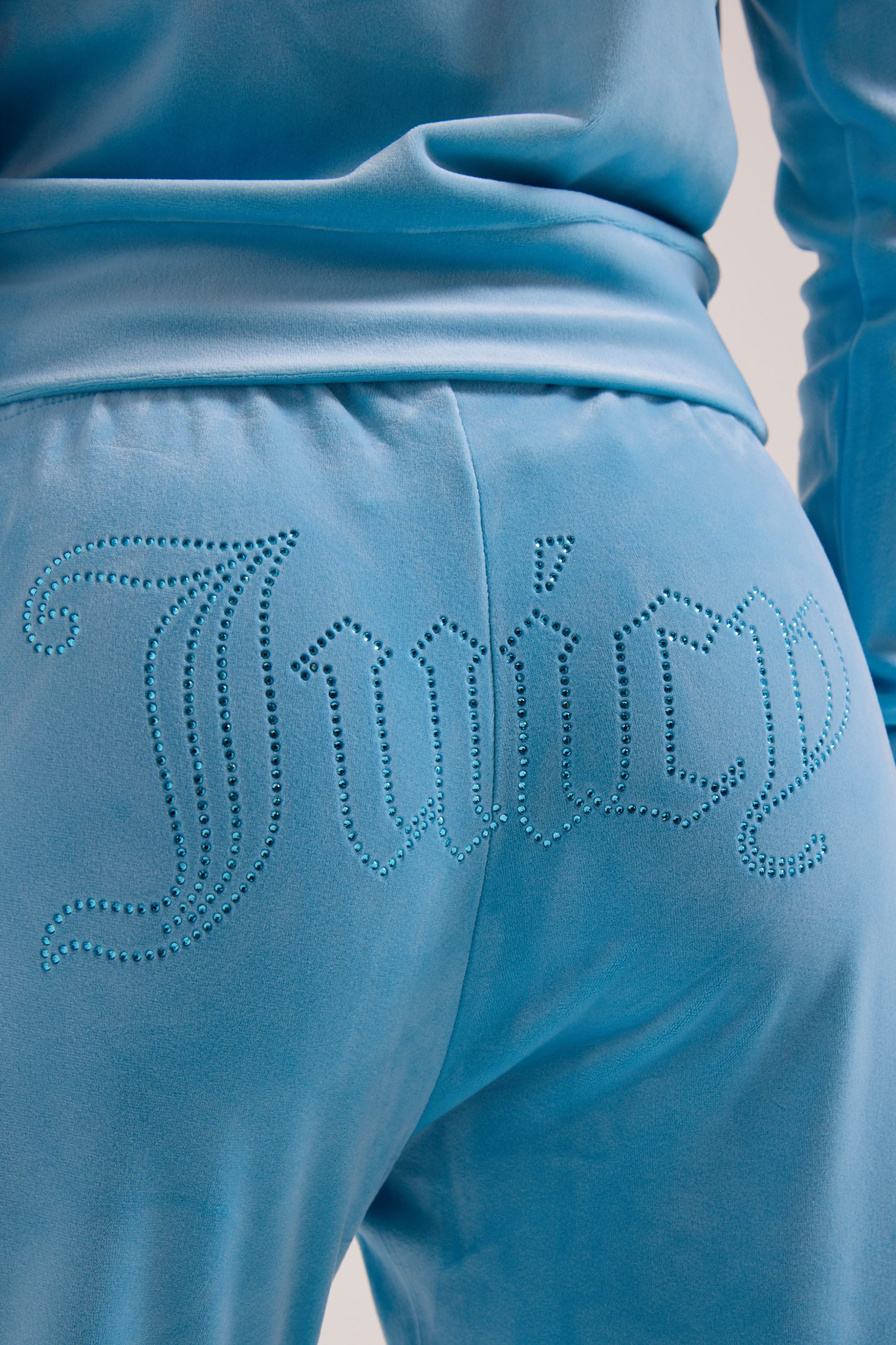 Juicy Couture Sweathose TINA COL OUT TRACKPANT Damen Trainingshose Damen, Sweathose, Velour, Jogginghose mit Glitzer, Sale