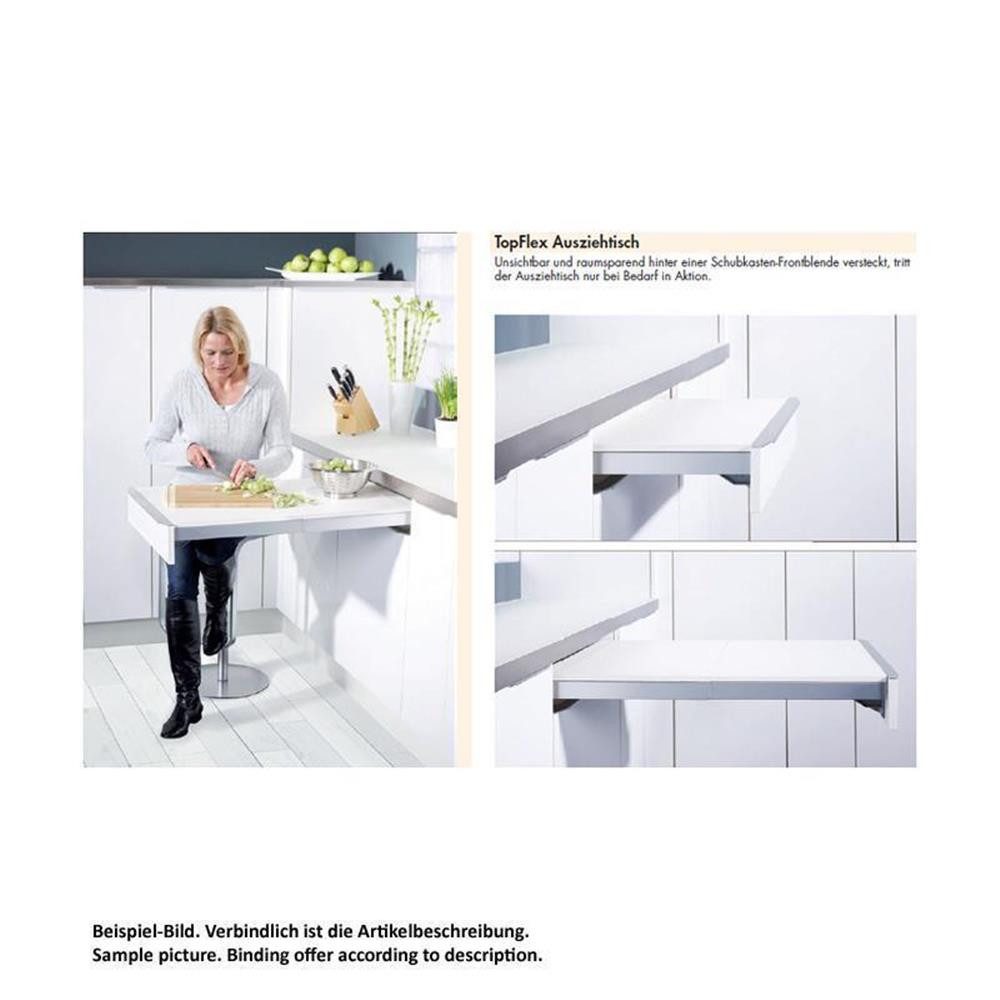 Naber Mülleimer TopFlex Ausziehtisch-Beschlag, inklusiv Tischplatte, für 60 cm Schrank