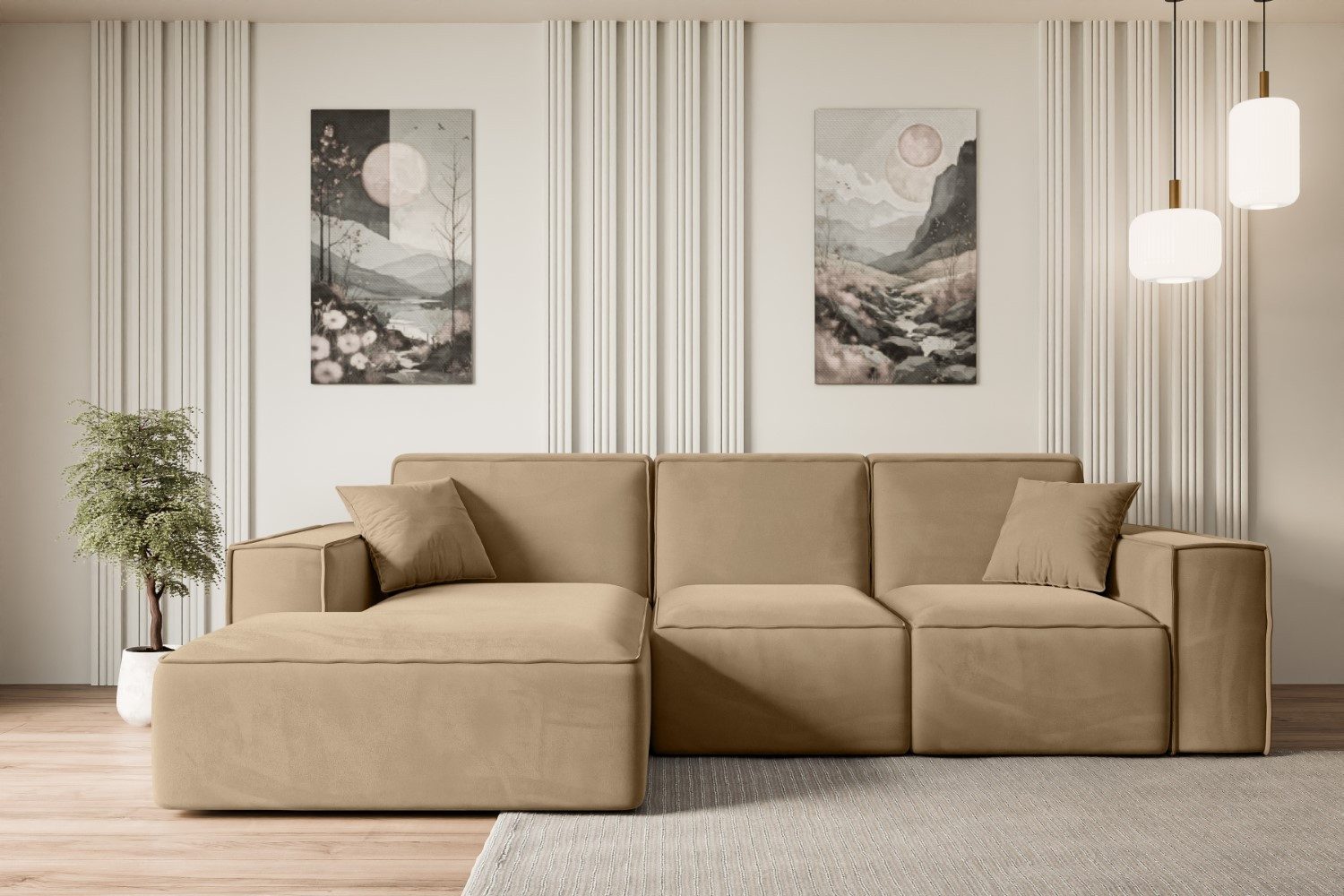 ALTDECOR Ecksofa SERRA-L-S, Couch mit Schlaffunktion, günstig online kaufen