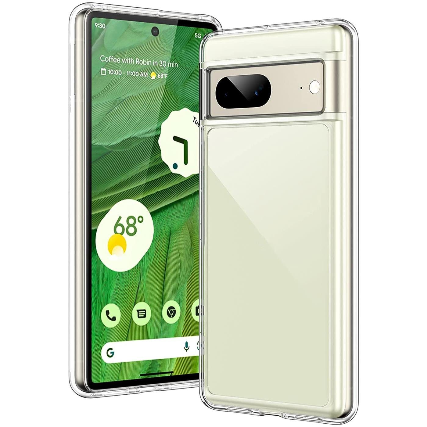 CoolGadget Handyhülle Transparent Ultra Slim Case für Google Pixel 7 6,3 Zoll, Silikon Hülle Dünne Schutzhülle für Pixel 7 Hülle
