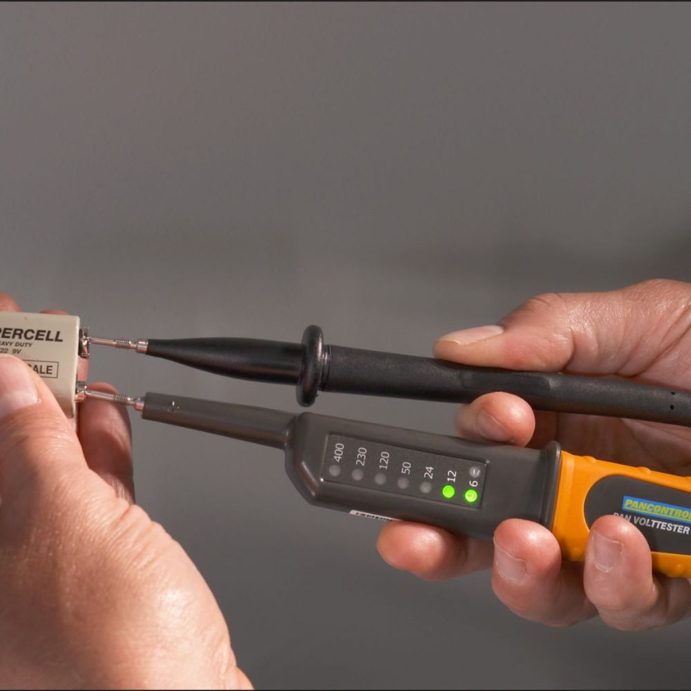 Pancontrol Spannungsprüfer Volttester 400, Spannungsprüfer mit LED Anzeige