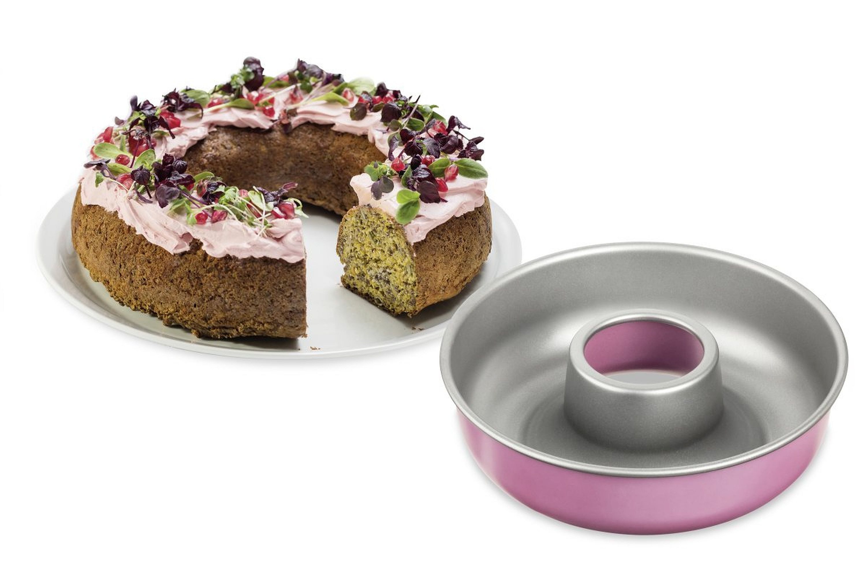 Zenker Backform Zenker - Kranzform Kranzbackform Rundform D 28cm Rosa Creative Studio
