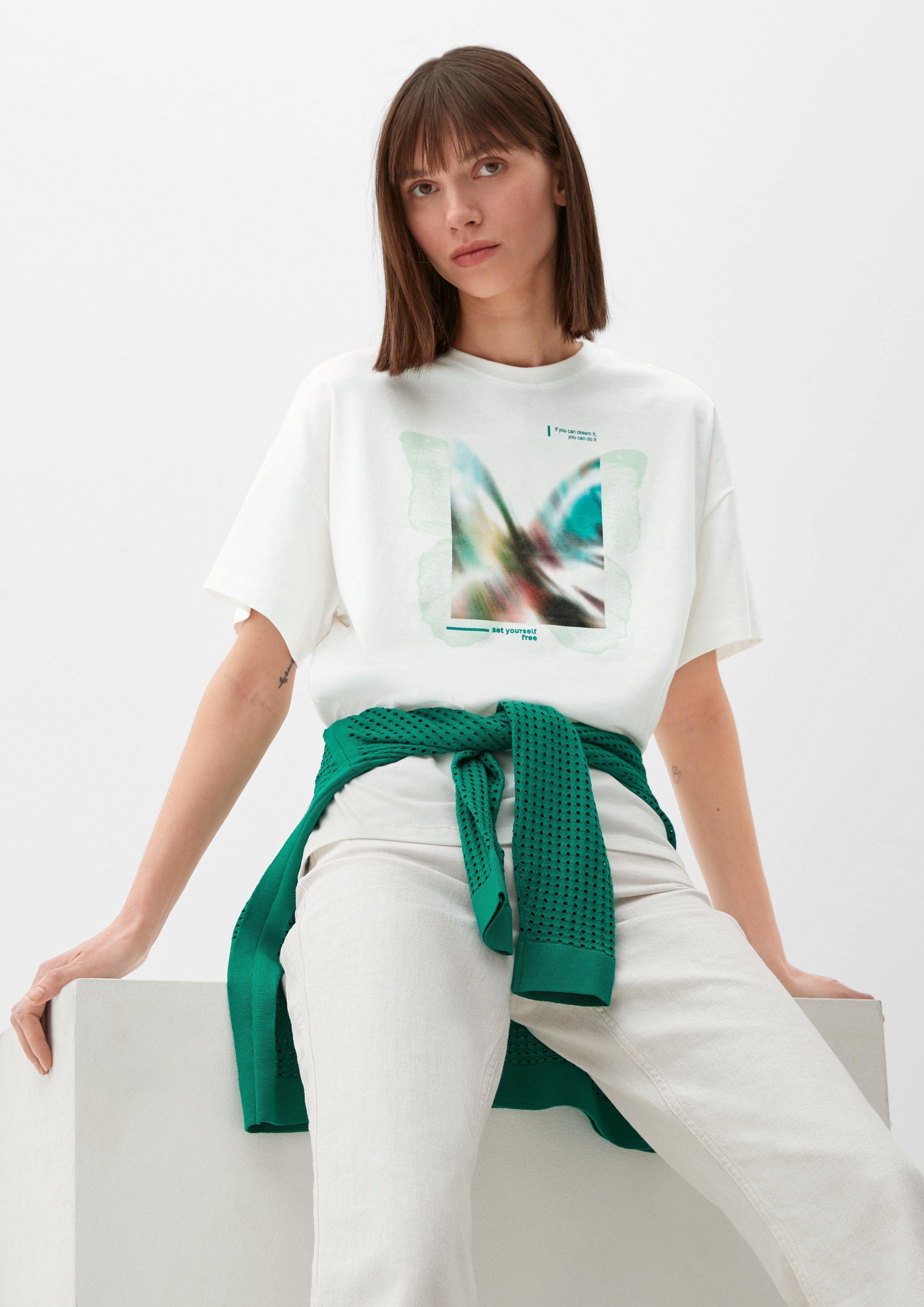 s.Oliver Kurzarmshirt T-Shirt im Loose Fit günstig online kaufen