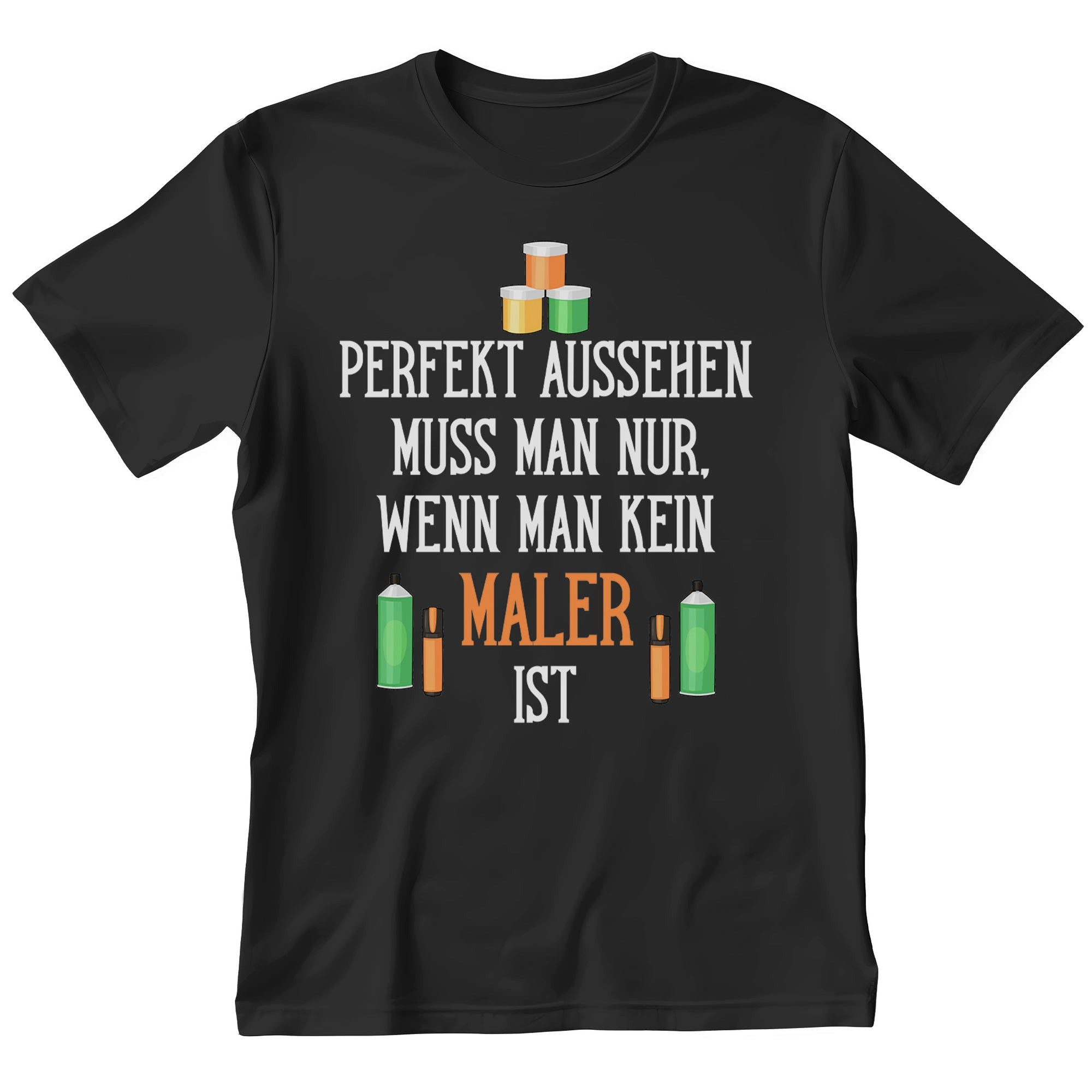 T-Shirt Maler Geschenk Männer Spruch Beruf Ausbildung Abschluss