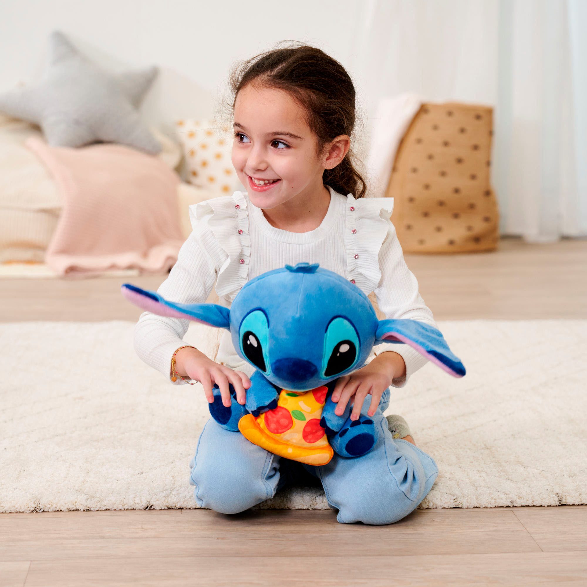SIMBA Plüschfigur Disney Stitch mit Pizza, günstig online kaufen