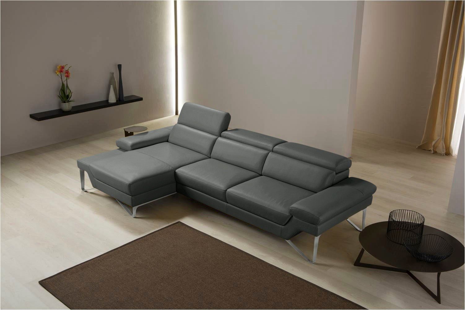 Egoitaliano Ecksofa Princess, elegantes Designsofa mit erstklassigem Sitzkomfort, L-Form, mit Recamiere, inkl. Kopfteilverstellung, edle Designmetallfüße