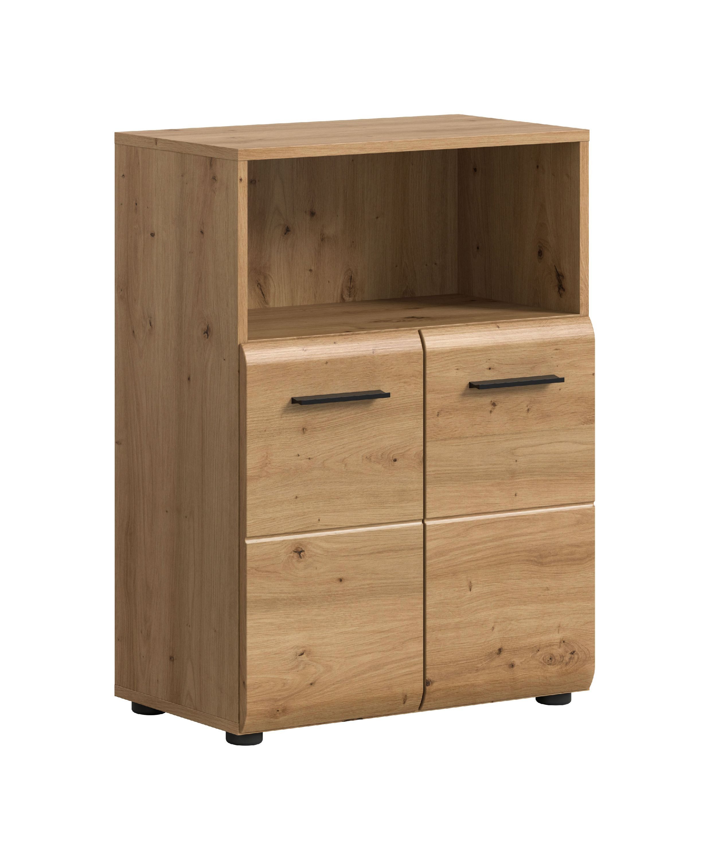 xonox.home Stauraumschrank Artisan Oak Nachbildung Melamin beschichtet modern 60x80x30 cm