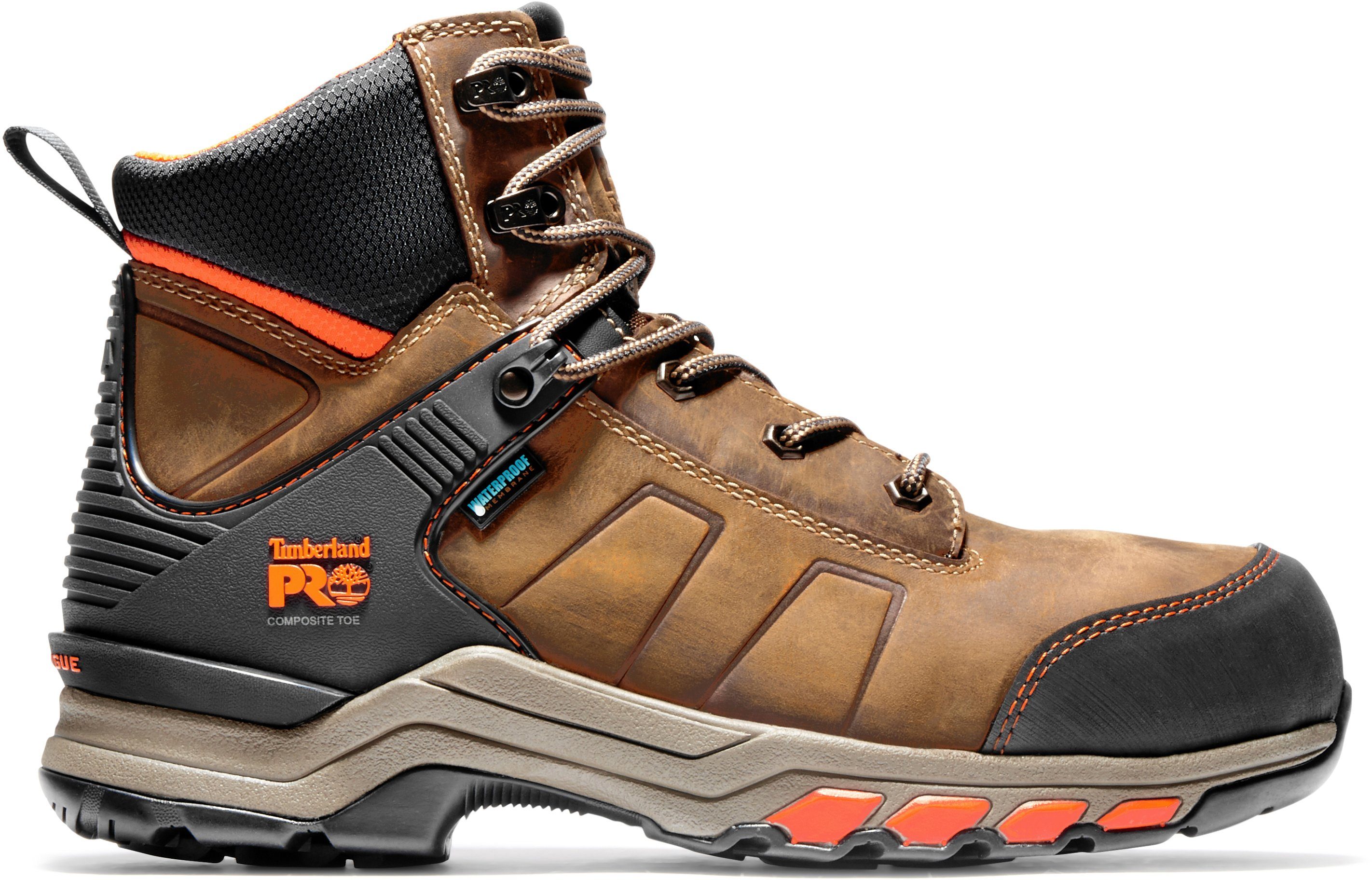 Timberland Pro 6 In Sicherheitsstiefel NT mit S3, Arbeitsstiefel, braun Anti-Ermüdungs-Technologie Hypercharge PU-Fußbett