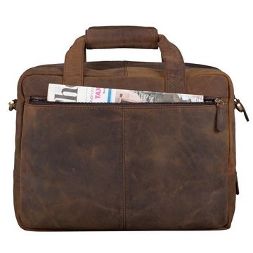 STILORD Laptoptasche "Explorer" Lehrertasche Leder Herren Damen