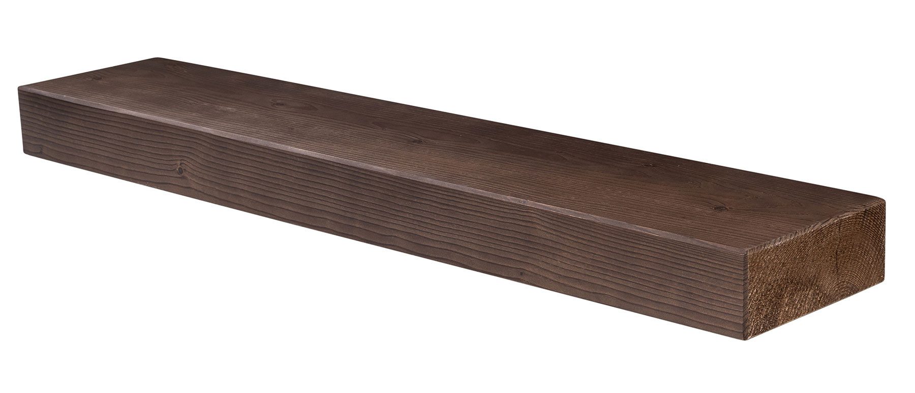 Levandeo® Wandregal, levandeo Wandregal Holz Massiv 100x20cm Nussbaum Farbig Wandboard