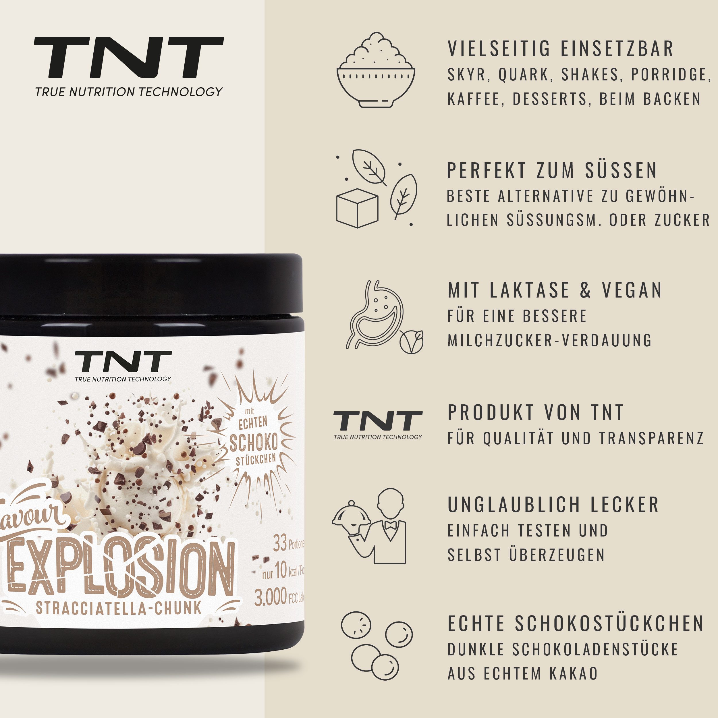 TNT (True Nutrition Technology) Flavour Explosion Geschmackspulver Pulver, 1 er 100 g