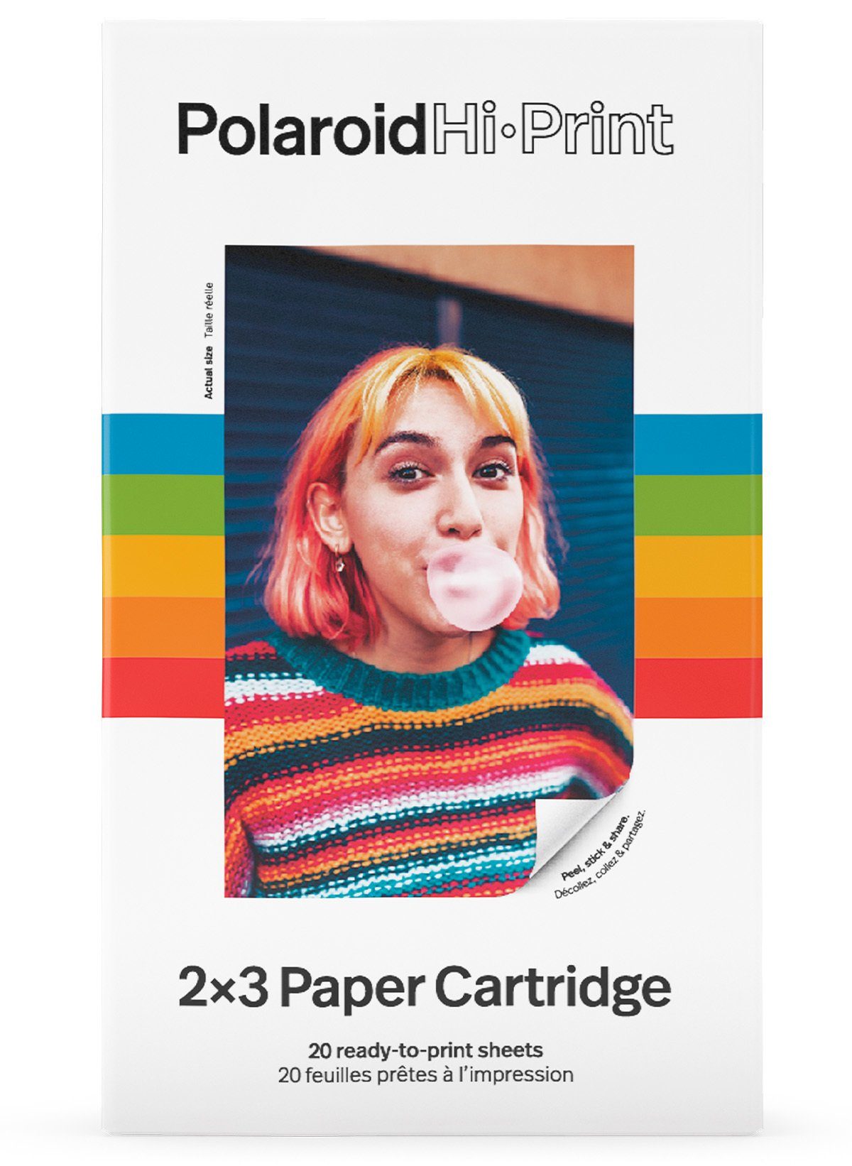 Hi Polaroid Paper 2x3 Cartridge Print Sofortbildkamera Originals Polaroid