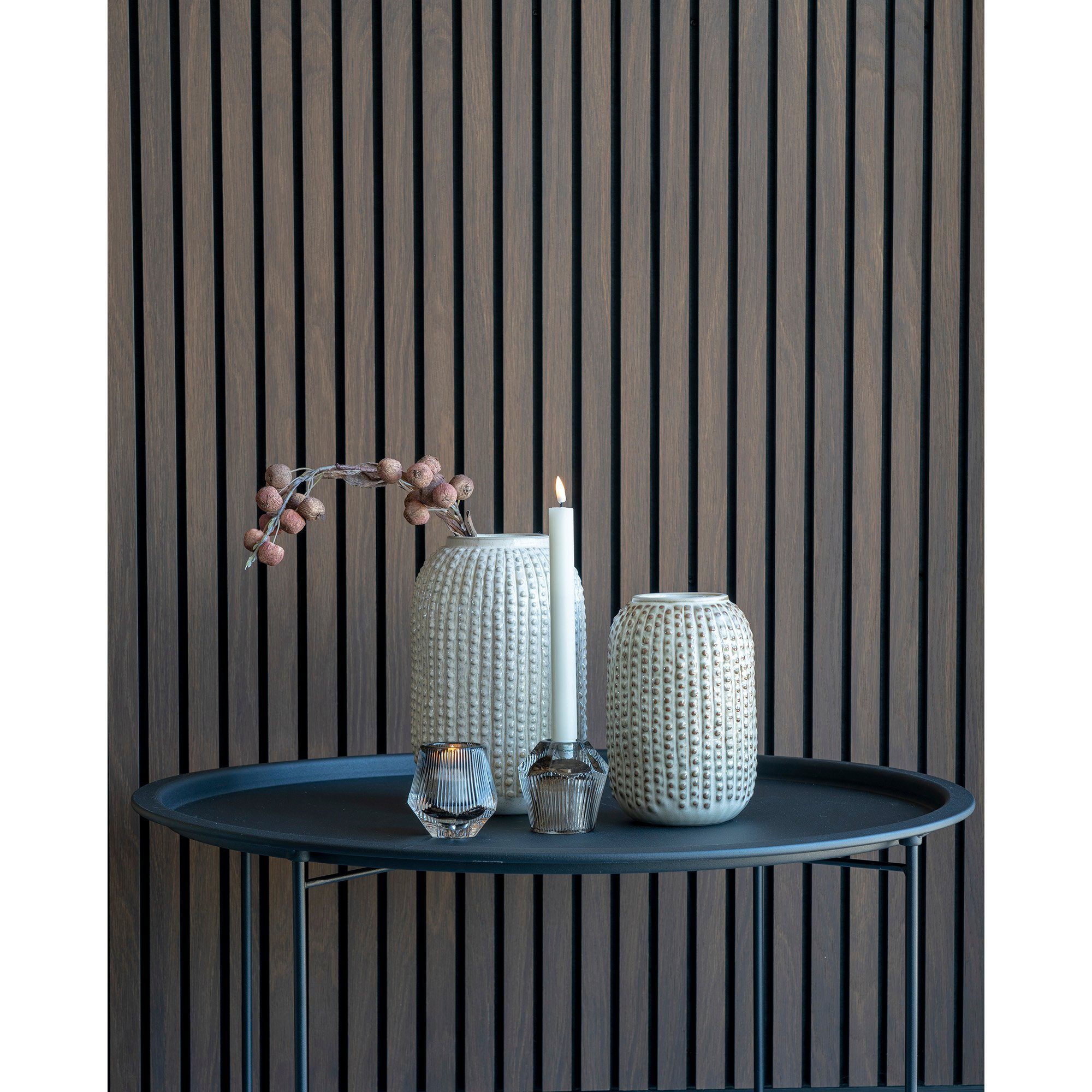 Nordic cm 25 House House Rund Nordic Dekovase mit Beige Vase Muster