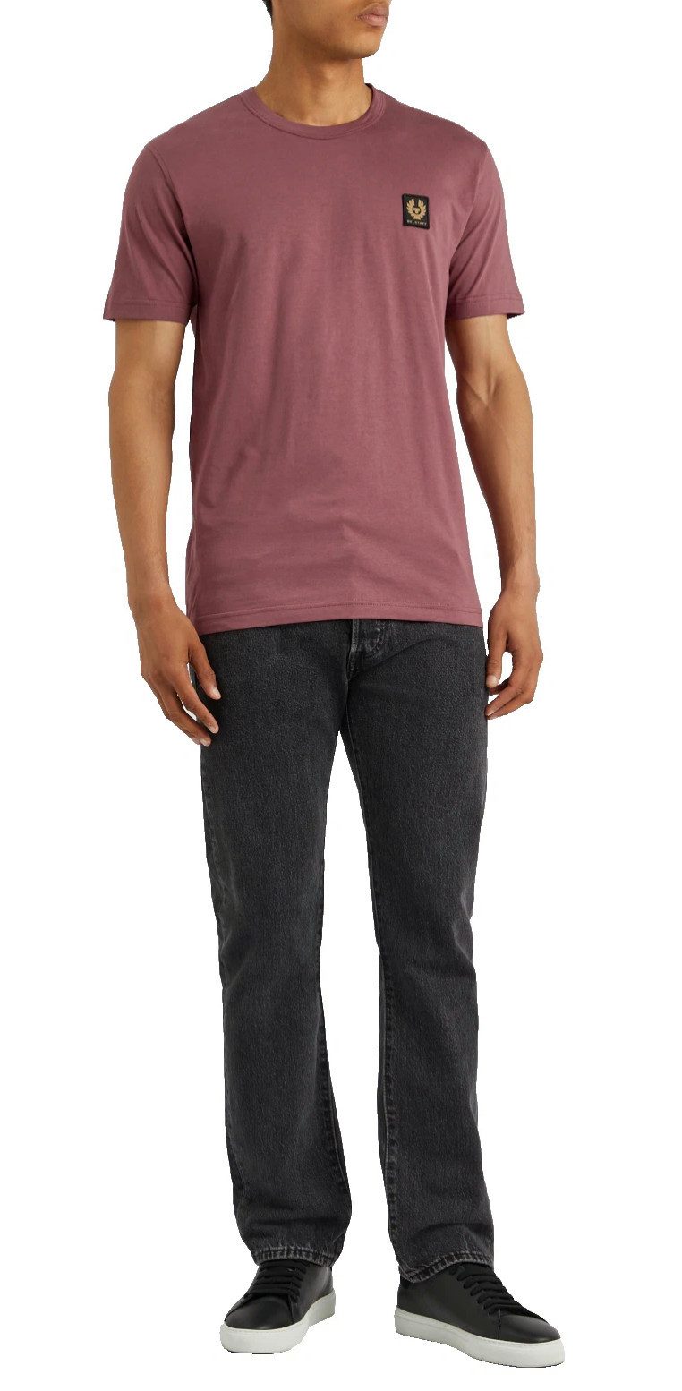 Belstaff T-Shirt Retro 1924 Patch Regular Fit Shirt Gesticktem Rand versehener Phoenix-Patch auf der Brust