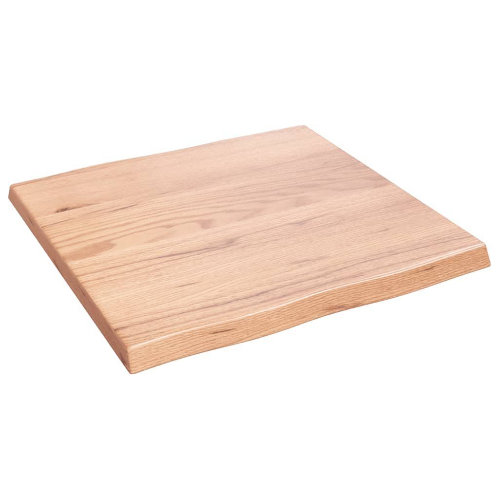 furnicato Tischplatte 60x60x(2-4) cm Behandelt Baumkante Massivholz (1 St)
