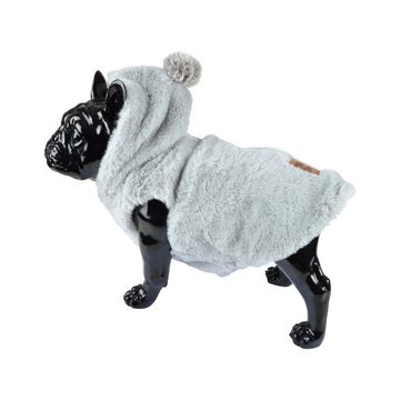 dynamic24 Hundejacke, Hunde Teddyfleece Mantel Winterjacke Hundemantel Bekleidung grau