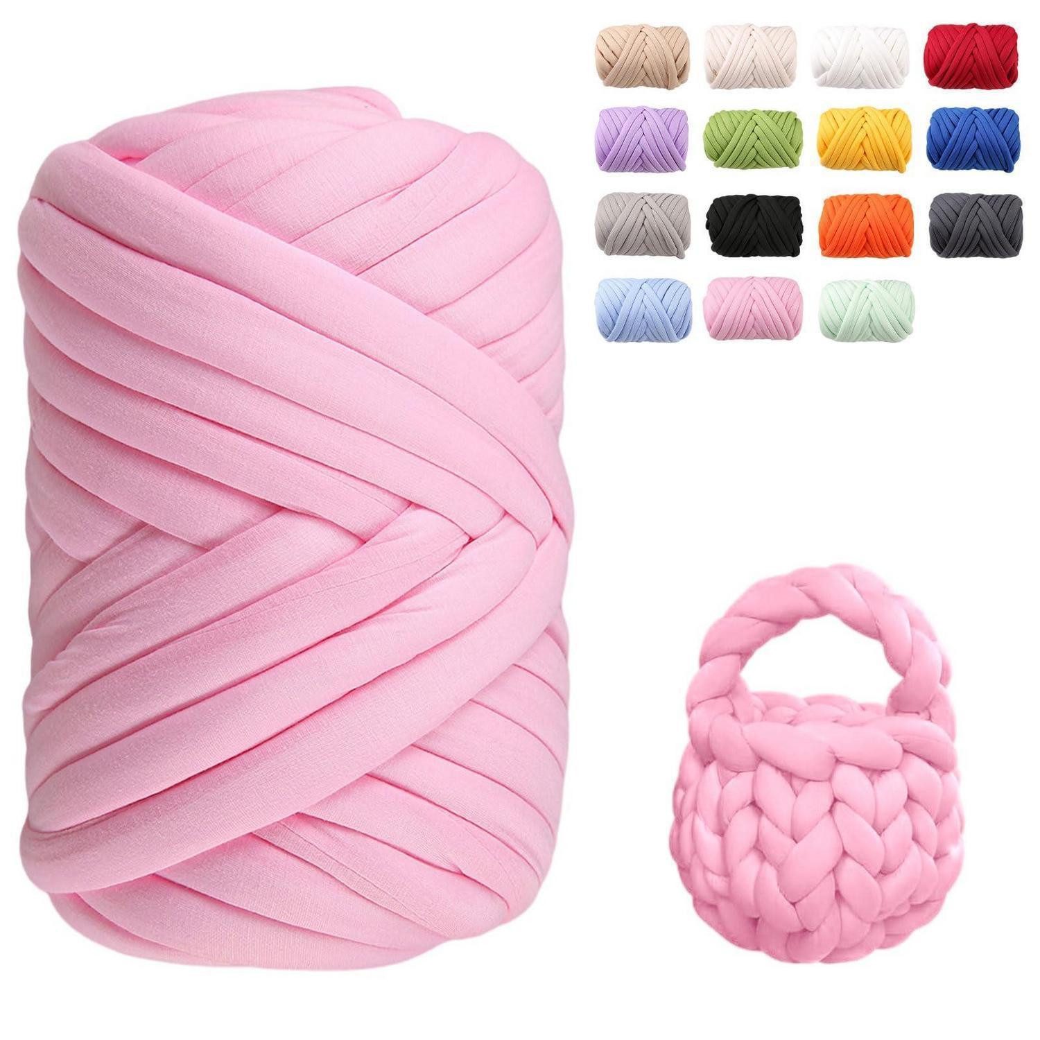 LuxusKollektion Chunky Garn Rolle 500g 25m Rosa Häkelwolle