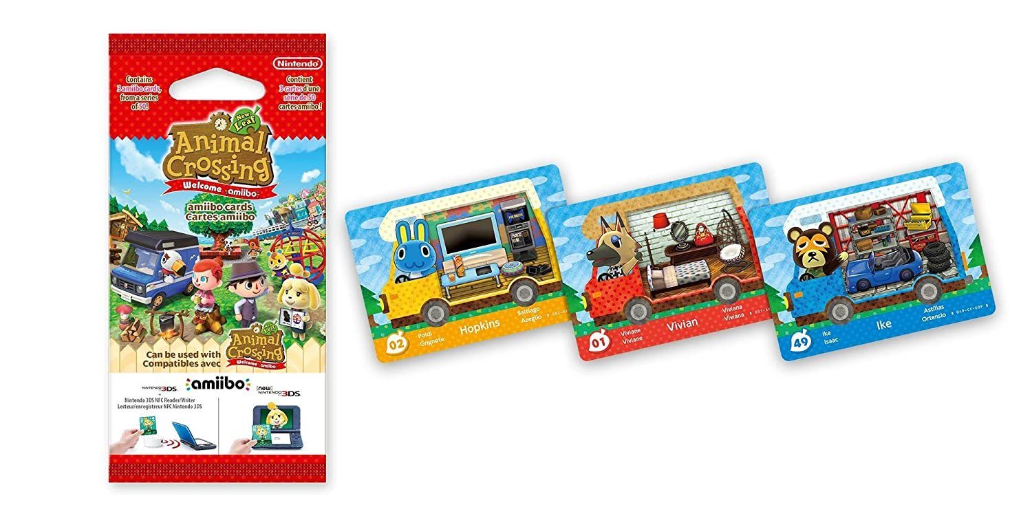 Nintendo Animal Crossing Nintendo amiibo-Karten Serie New Leaf 3 Zubehör Stück (Womo)
