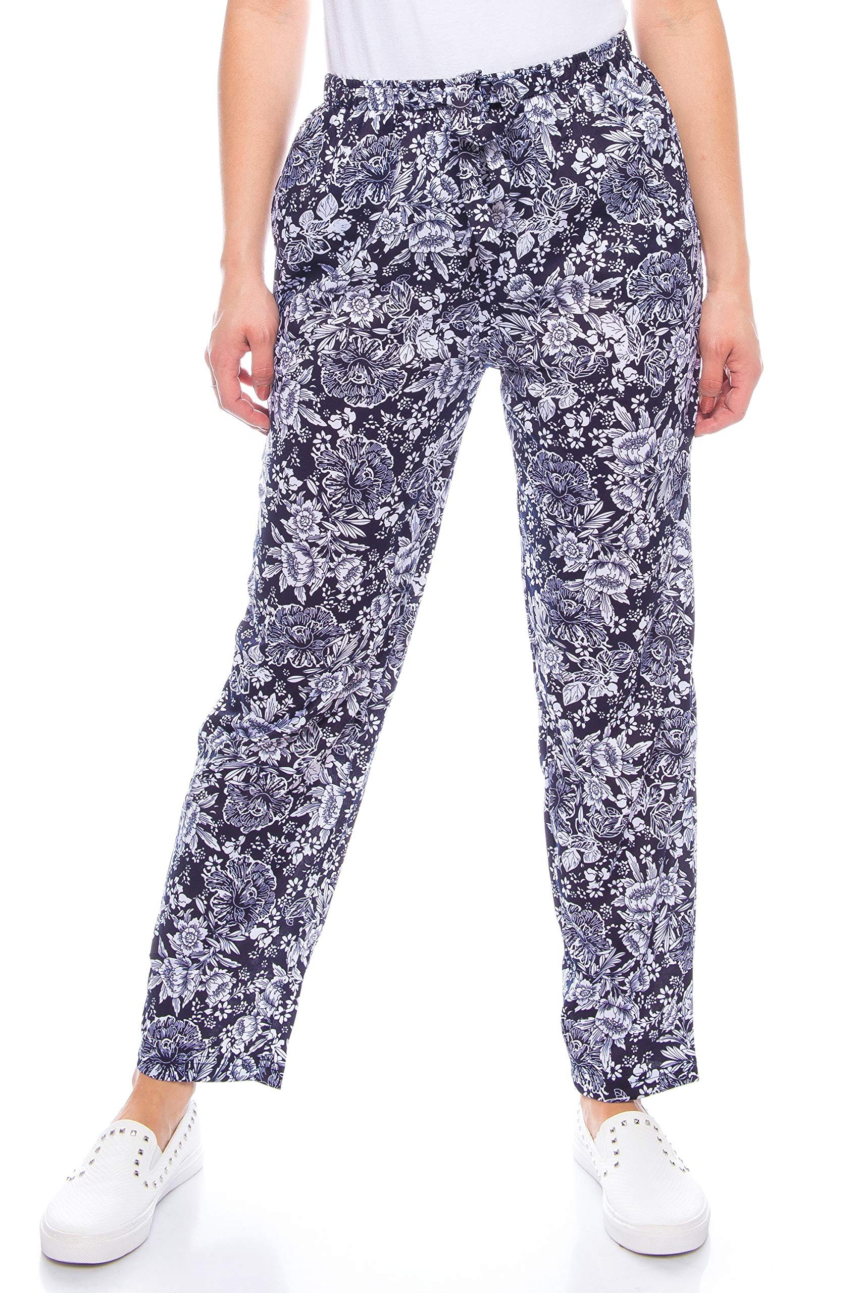 Kendindza Collection Strandhose Damen Sommerhose leicht lang luftige gemust günstig online kaufen