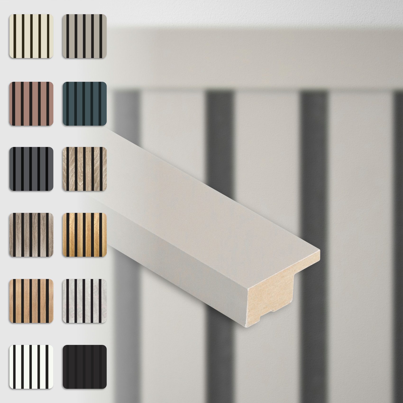 Hexim Wanddekoobjekt APA02 (Abschlussleiste 275x2,7cm passend für unsere Ak günstig online kaufen