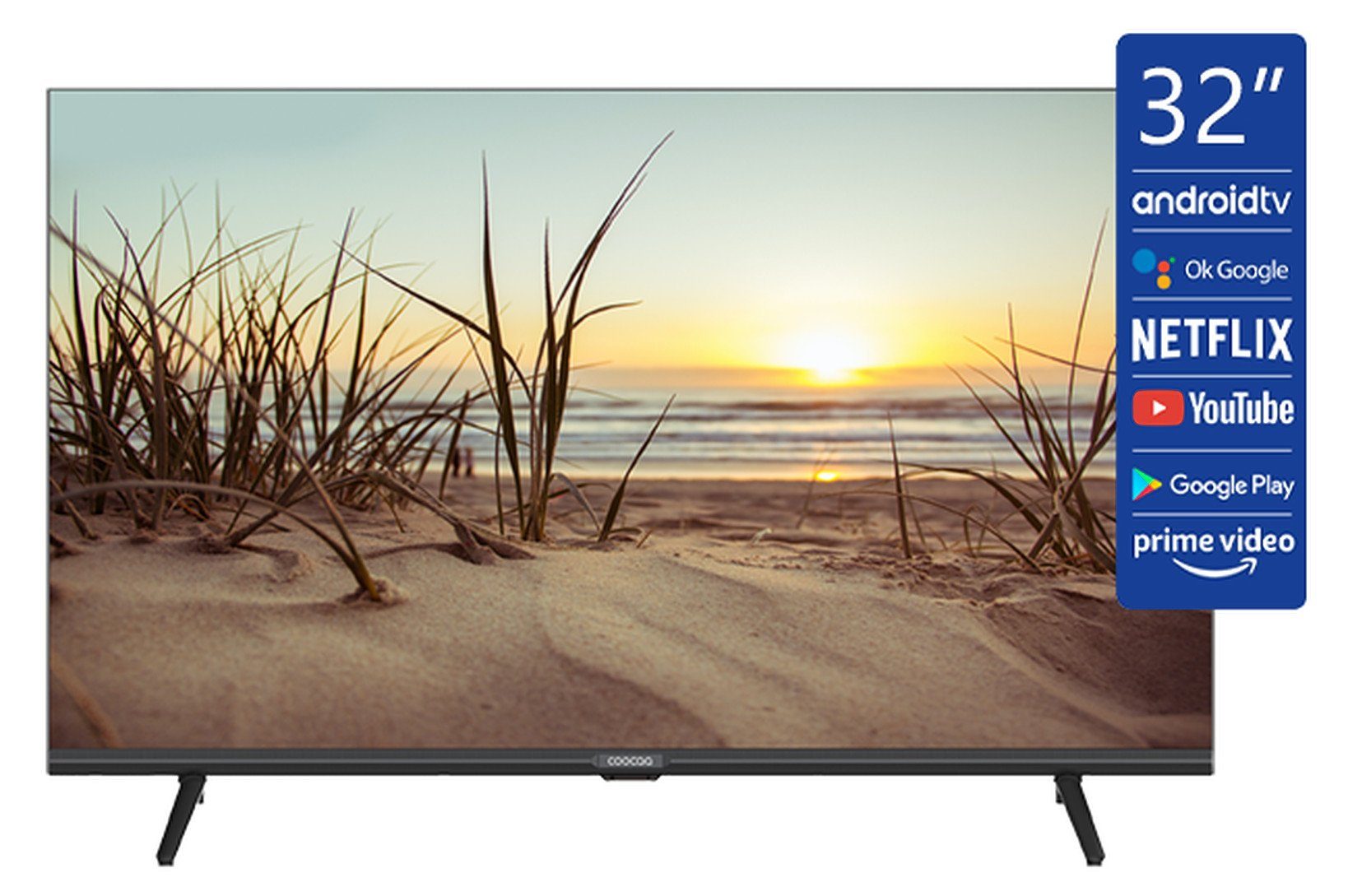 Coocaa 32S3M LED-Fernseher (81,00 cm/32 Zoll, HD, Android TV, sehr schmaler  Rahmen, Dolby-Sound)