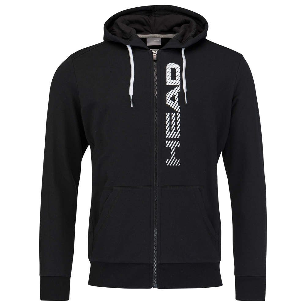 Head Kapuzenpullover Kapuzenjacke Hoodie mit Kapuze Club Fynn Fullzip schwarz/weiss Herren