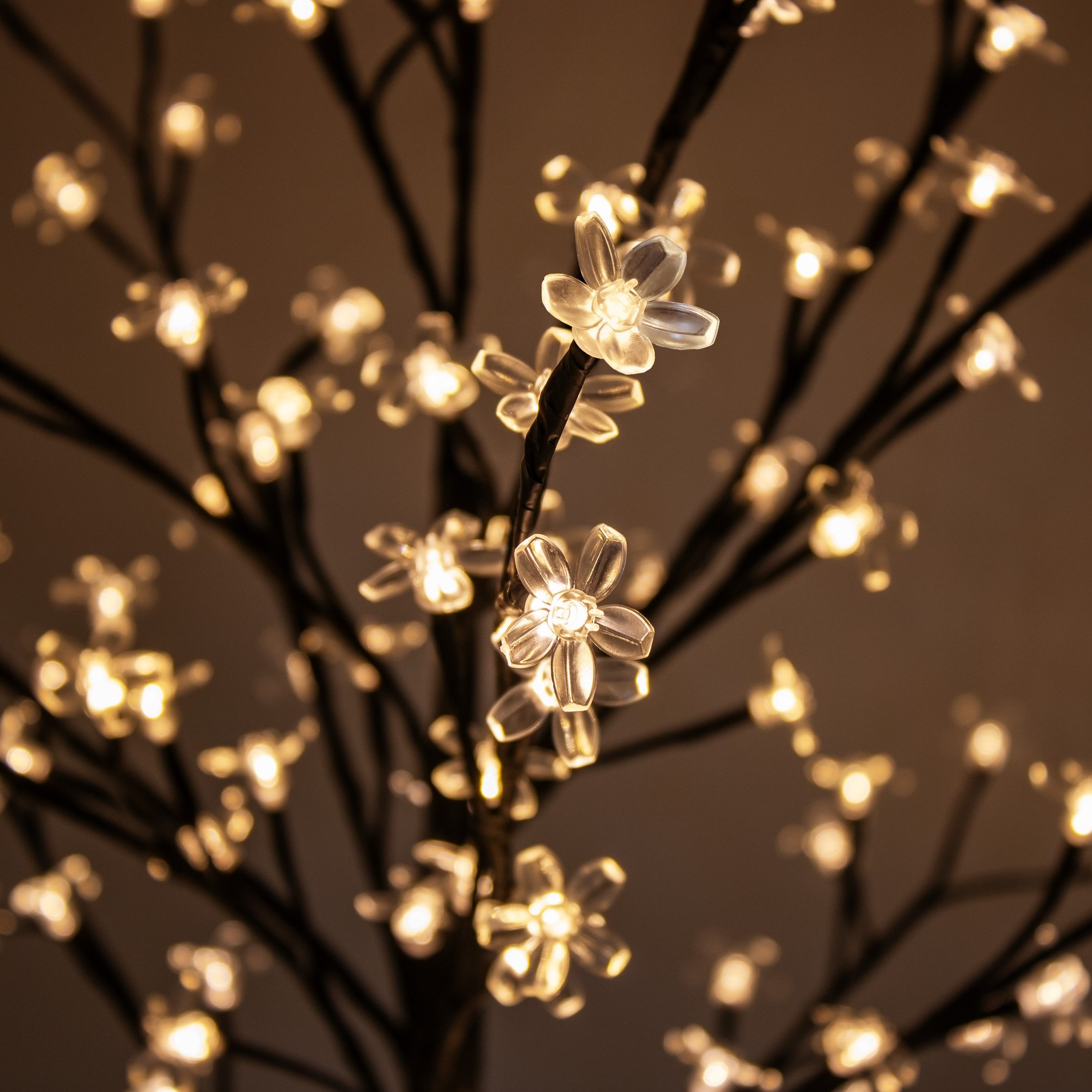 Spetebo LED-Dekofigur Kirschblüten Baum für Außen mit 180 LED Blüten (Anzahl, 1 St., Set), mit biegsamen Ästen – Bild 5 von 5