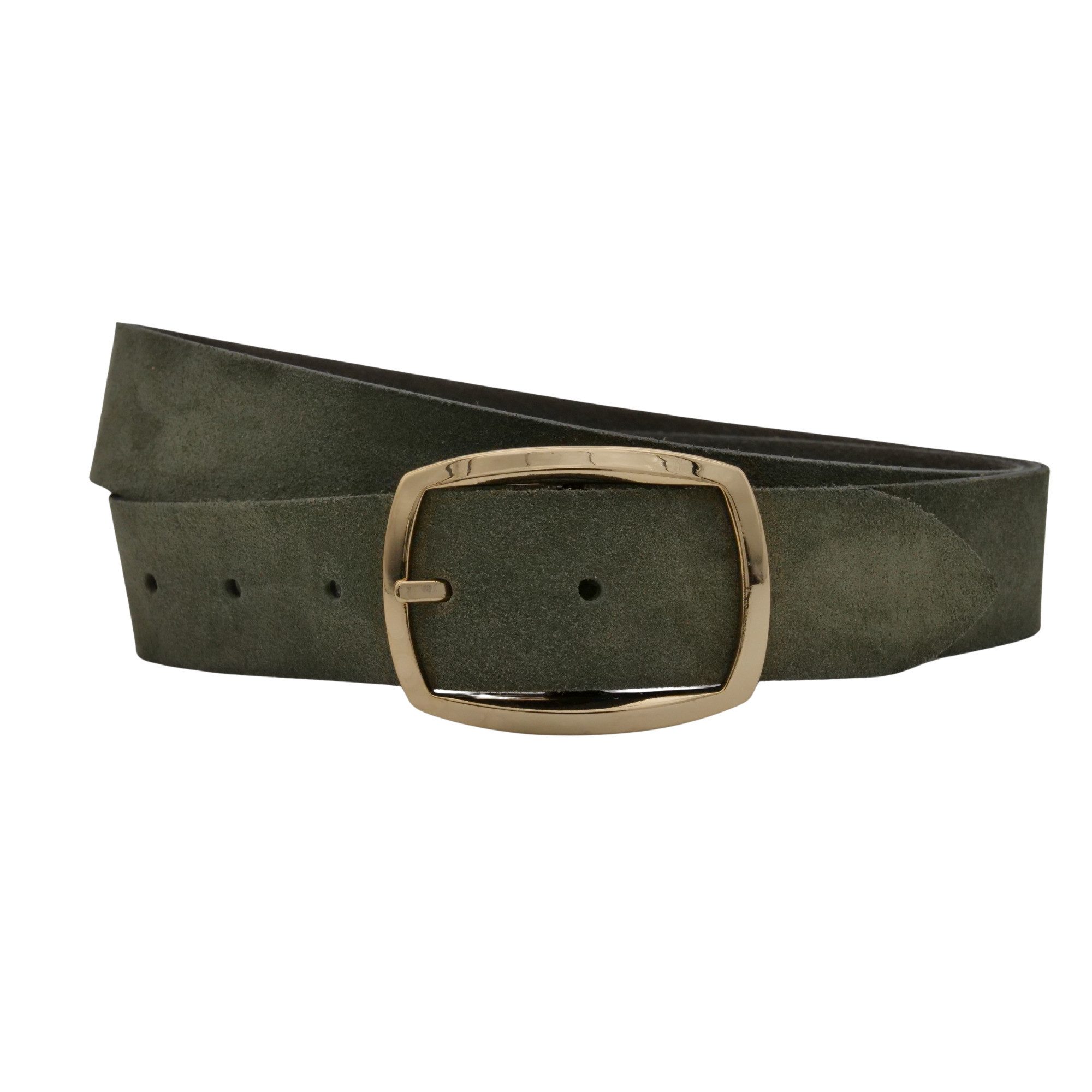 AnnaMatoni Ledergürtel AnnaMatoni Damen Ledergürtel in hochwertigem Velour Leder 3,5cm