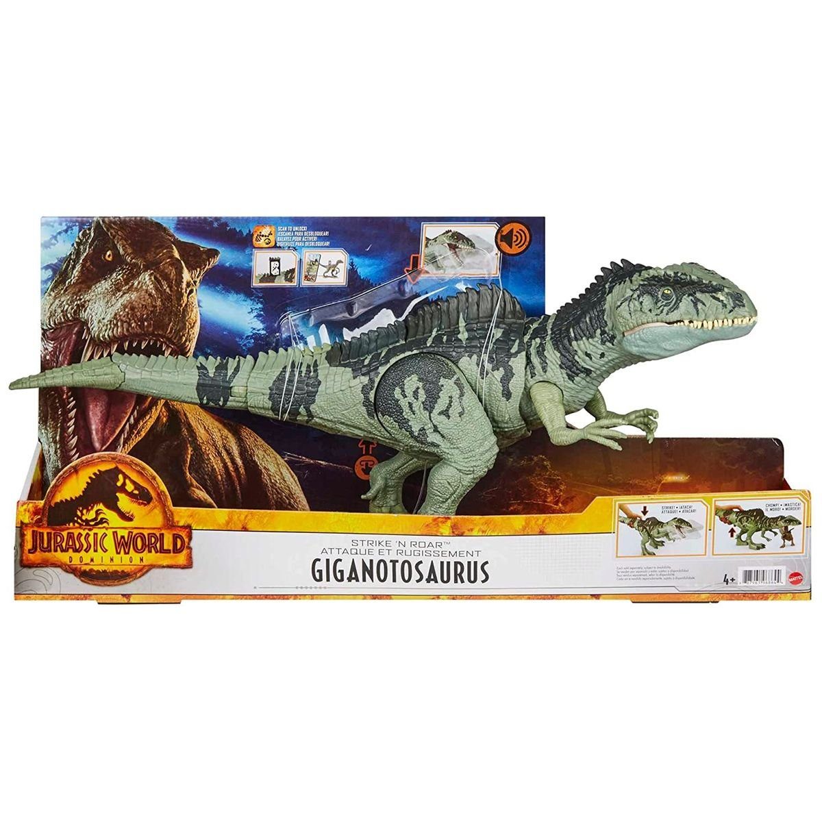 Mattel® Spielfigur Mattel GYC94 - Jurassic World - Strike N Roar Giganotosaurus