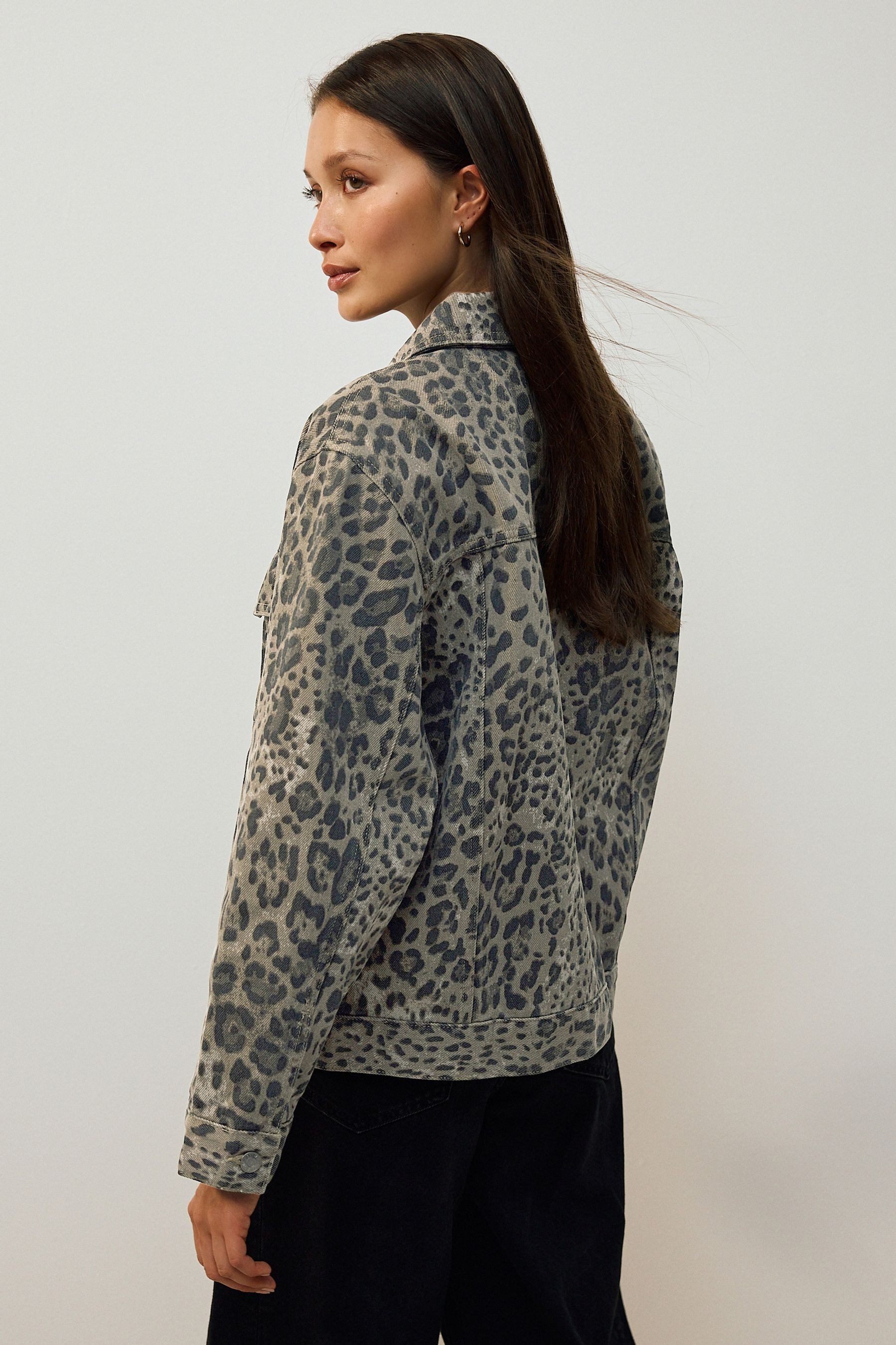 Next Jeansjacke Relaxed Fit Oversized Trucker-Jacke günstig online kaufen