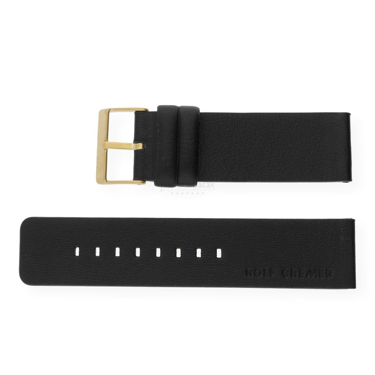 Rolf Cremer Uhrenarmband Rolf Cremer Uhrenarmband für Combi LB104 schwarz Schließe Edelstahl