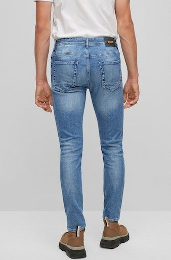 Markenlabel BOSS Taber Regular-fit-Jeans BC-C ORANGE mit
