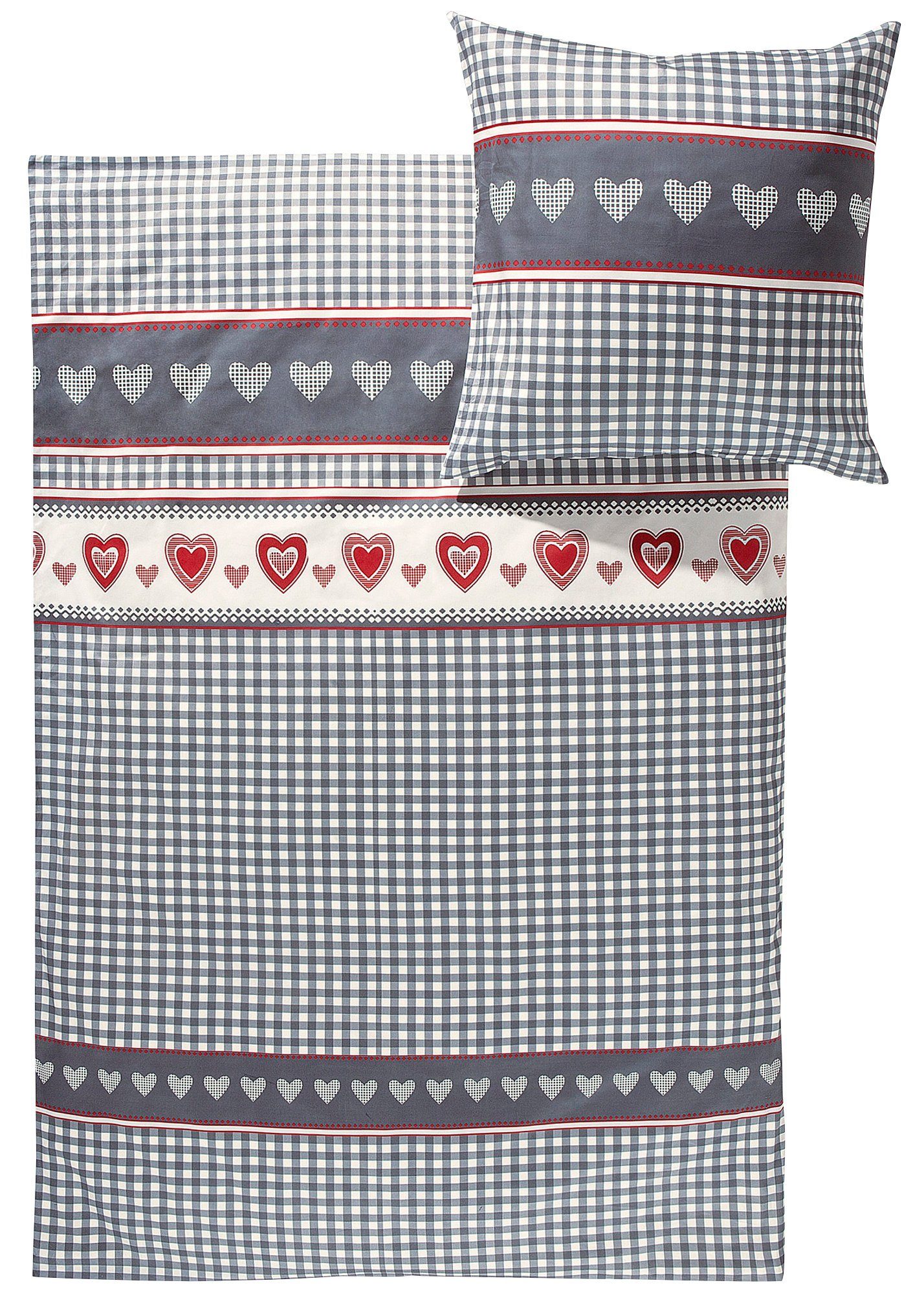 Erwin Müller Bettwäsche Bettwäsche, Baumwolle, Edelflanell Karo