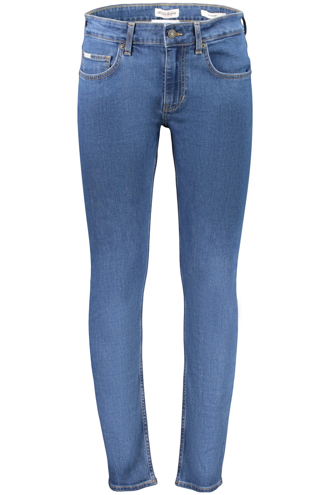 GUESS JEANS 5-Pocket-Jeans Stylische Herren Jeans Blau - Skinny Passform mit 5 Taschen Design