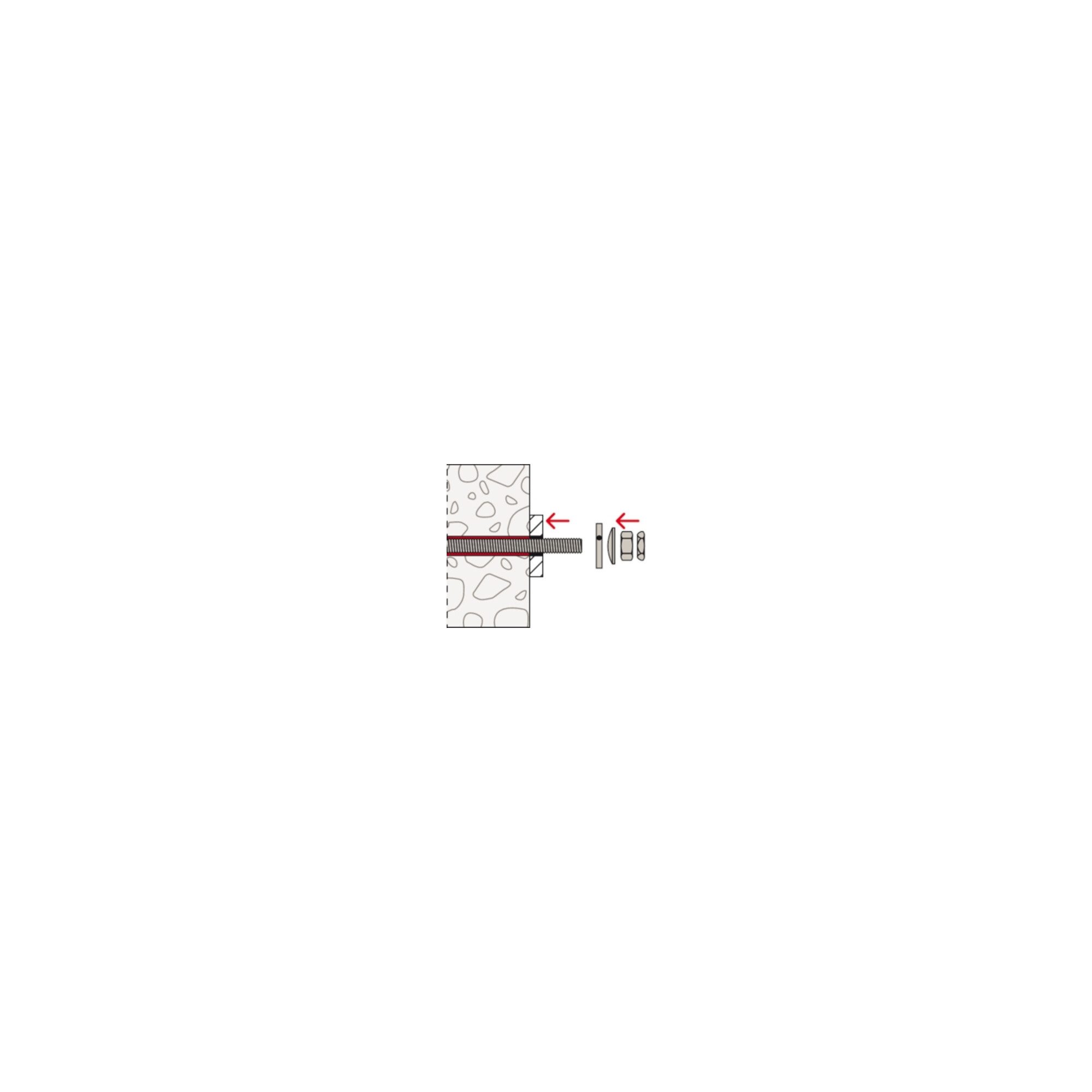 fischer Sanitär-Installationsset fischer Verfüllset M24 R Durchsteckmontage 10 Stk