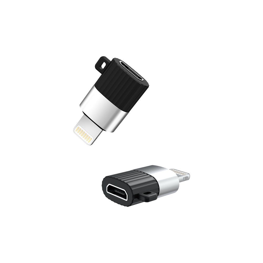 XO Lightning Stecker auf Micro USB Buchse kompatibel mit iPhone iPad Smartphone-Adapter
