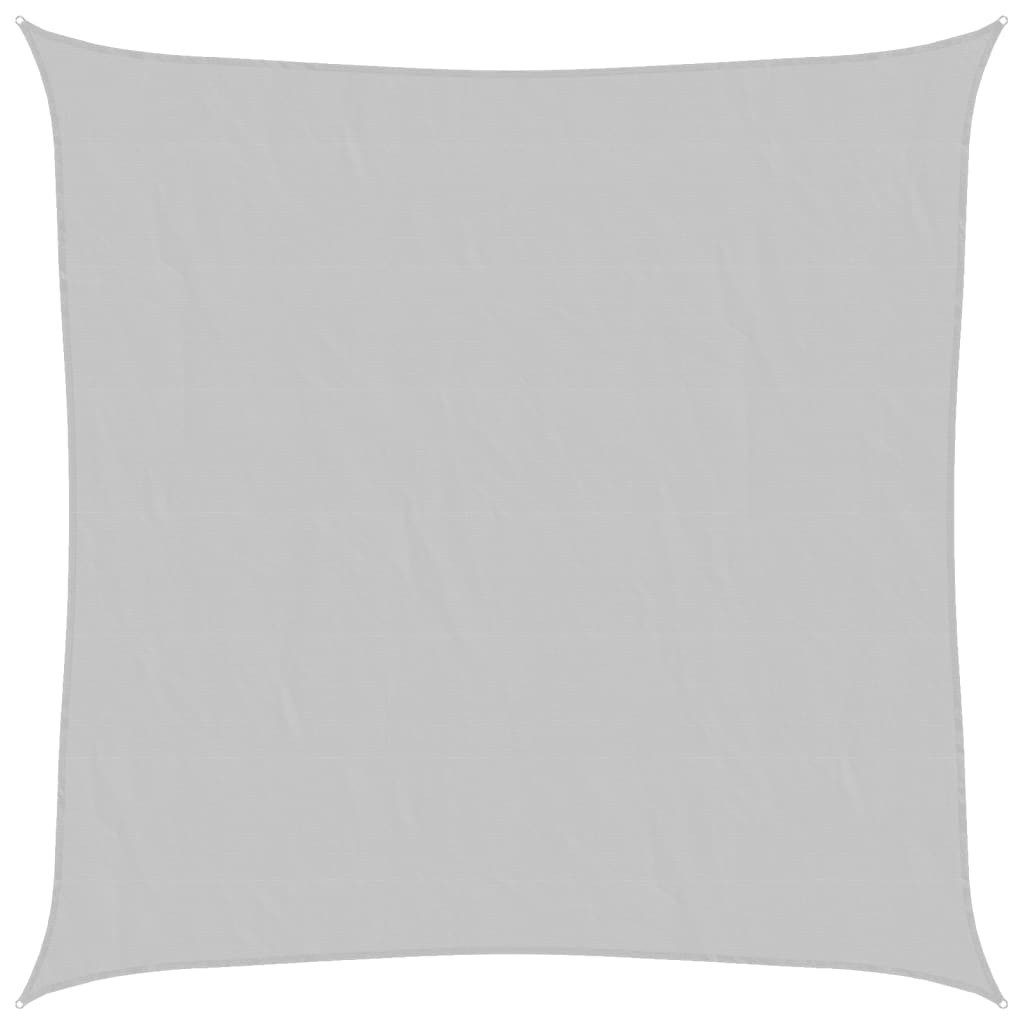 vidaXL Sonnensegel Sonnensegel Hellgrau 3,6x3,6 m 100% Polyester Oxford, (1-tlg)