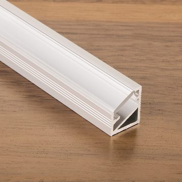 SO-TECH® LED-Stripe-Profil 10 Stück LED-Aluprofil 44 oder 55, Länge je 2 m, Abdeckung opal oder klar, versch. Ausführungen