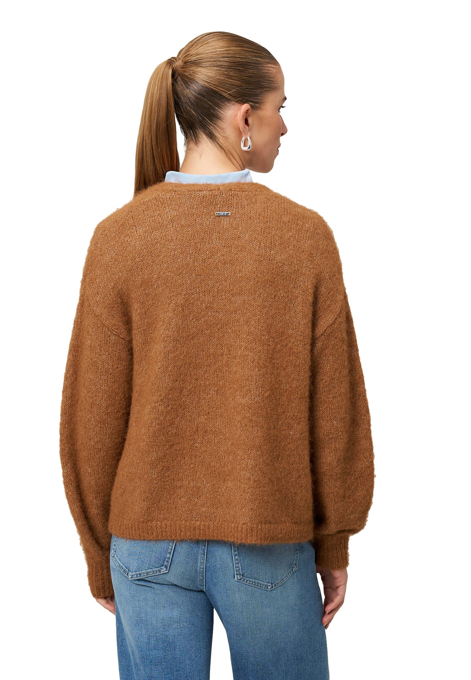 Zero Strickjacke Damen offener Style (1-tlg)