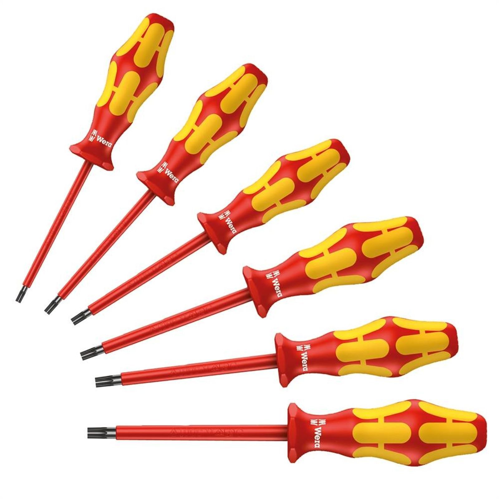 Wera Werkzeugset WERA Schraubendreher Set TORX VDE 6 tlg 1000V isoliert TX8 TX25, (6-tlg)
