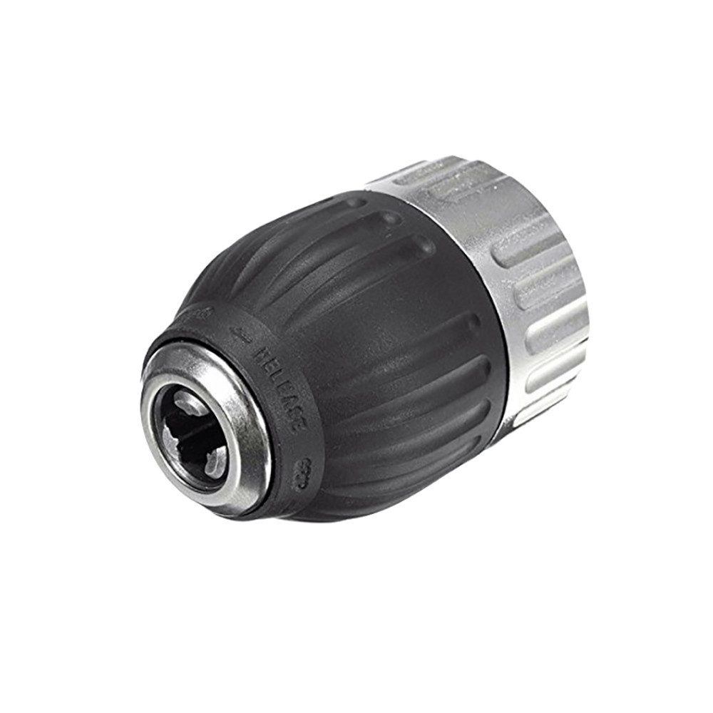 Trade-Shop Schnellspannbohrfutter passend für Bosch Panasonic Makita Metabo,Festool Hilti Hitachi Fein, Spannweite bis 13.00 mm, Werkzeugaufnahme mit Metallhülse / Gewindeanschluss: 1/2" x 20 UNF