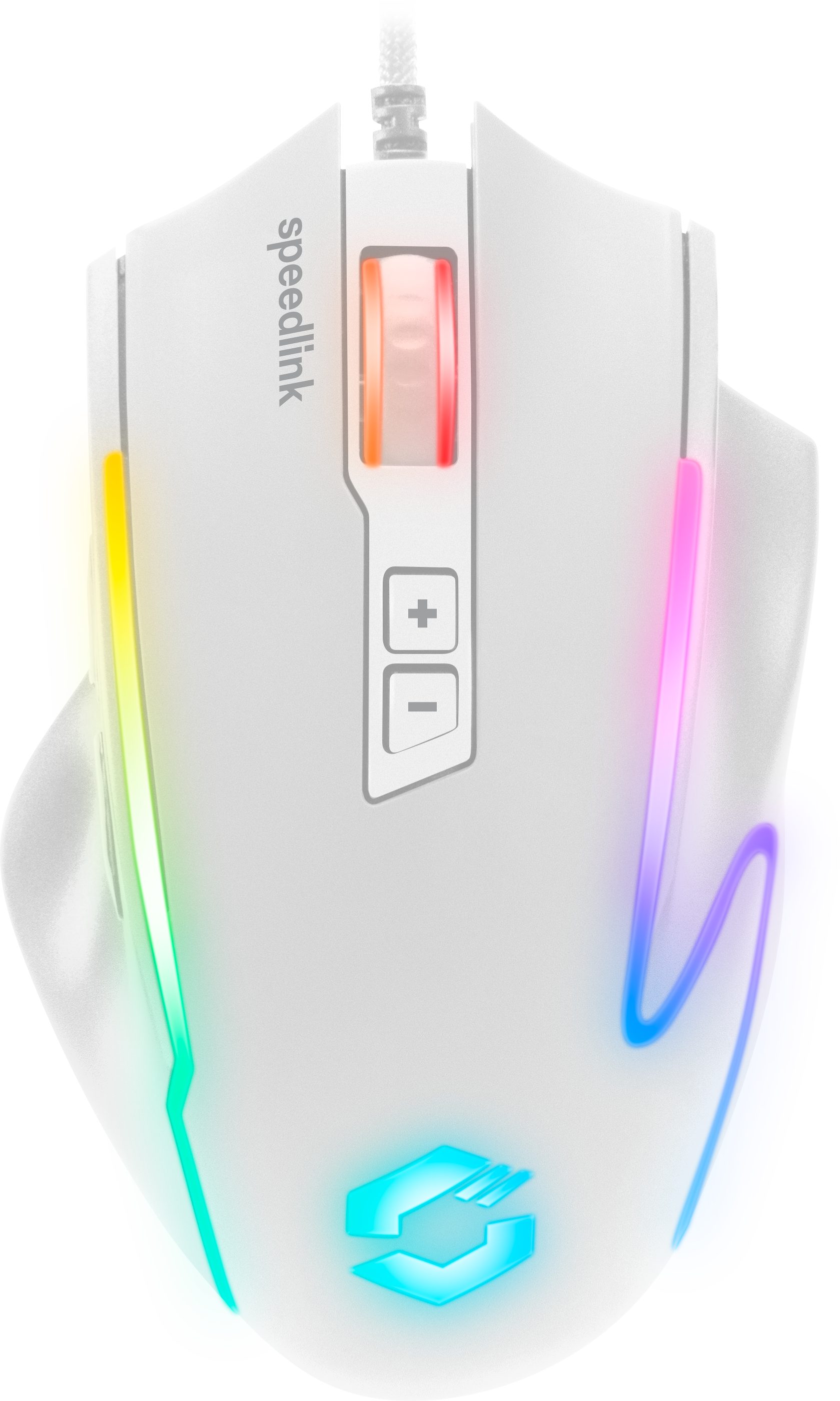 Speedlink DECUS NX gummierte, RGB beleuchtete Gaming-Maus (konfigurierbare RGB Beleuchtung)