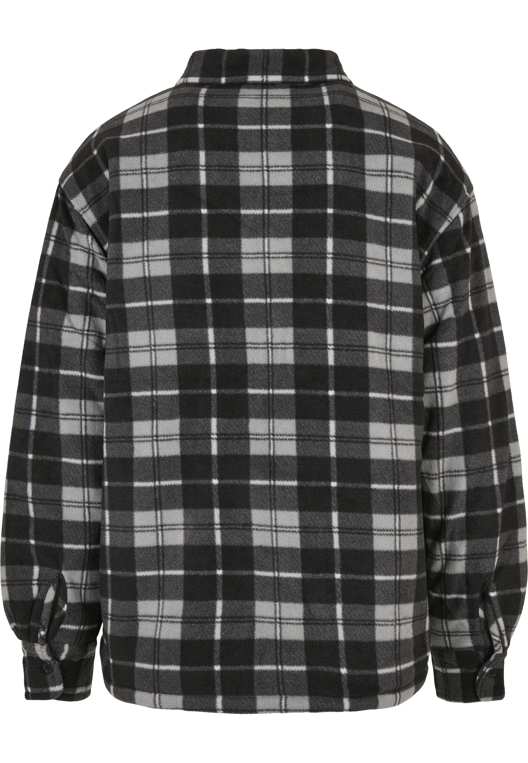 URBAN CLASSICS Langmantel Urban Classics Herren Plaid Teddy Lined Shirt Jacket