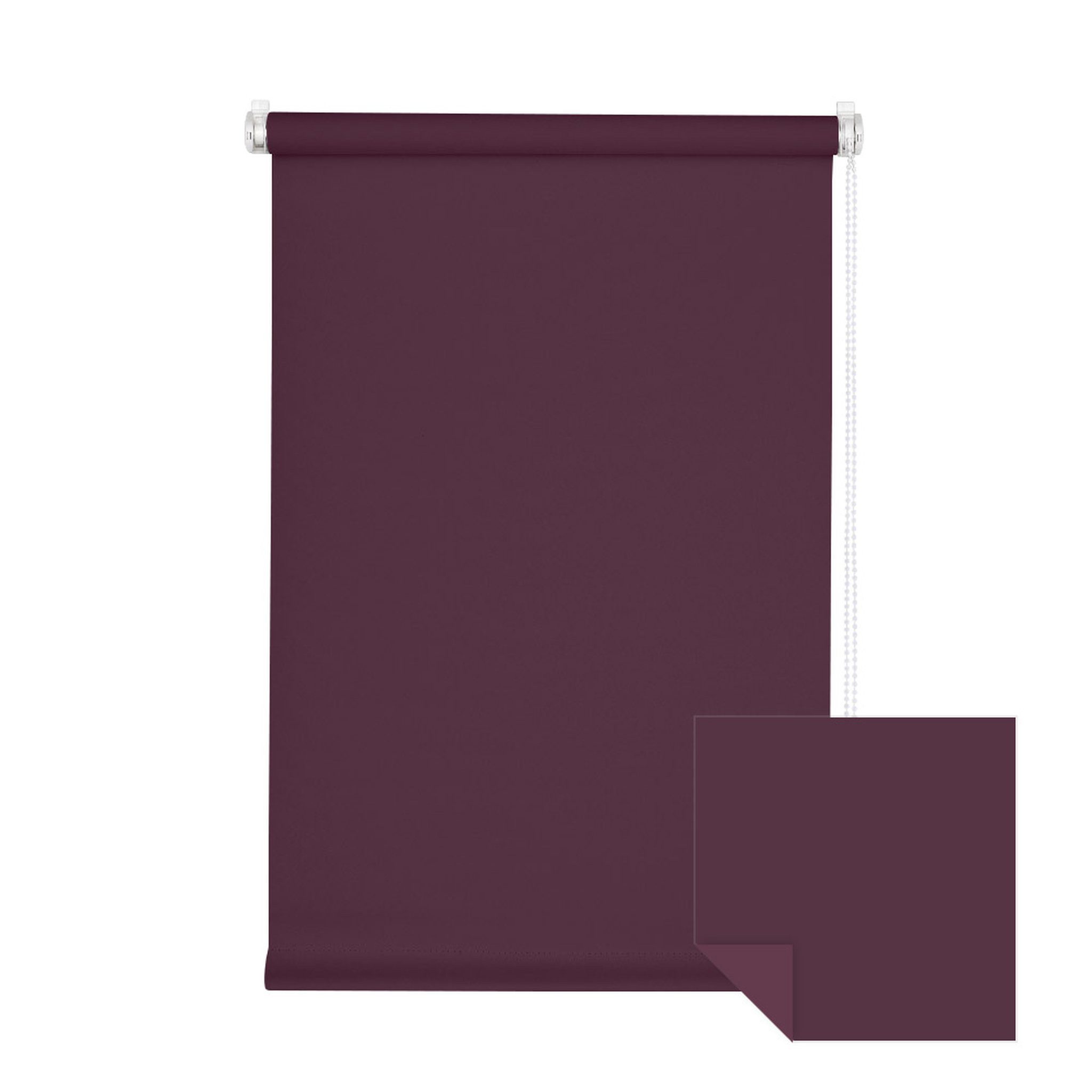 Verdunklungsrollo Klemmfix Tenebra Verdunkelungsrollo, 40 x 160 cm, lila-aubergine, Victoria M., blickdicht, ohne Bohren, in Führungsschienen, Klemmfix, Verdunkelung, Mit Magnet. energiesparend