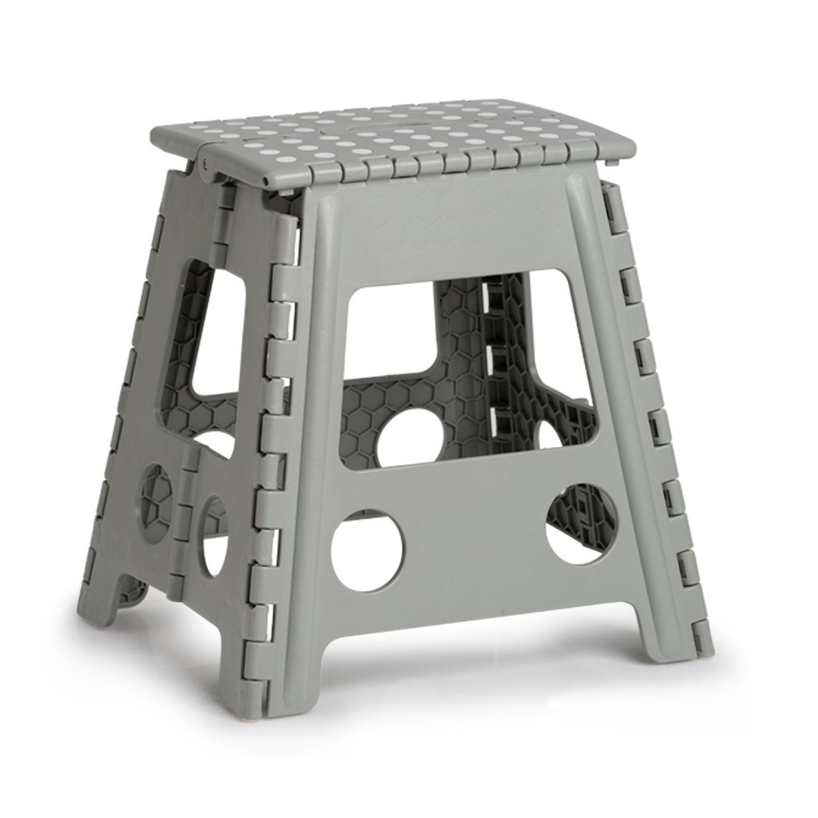 Zeller Present Klappstuhl, Kunststoff, klappbar, Sitzhöhe 39 cm grau | grau | grau