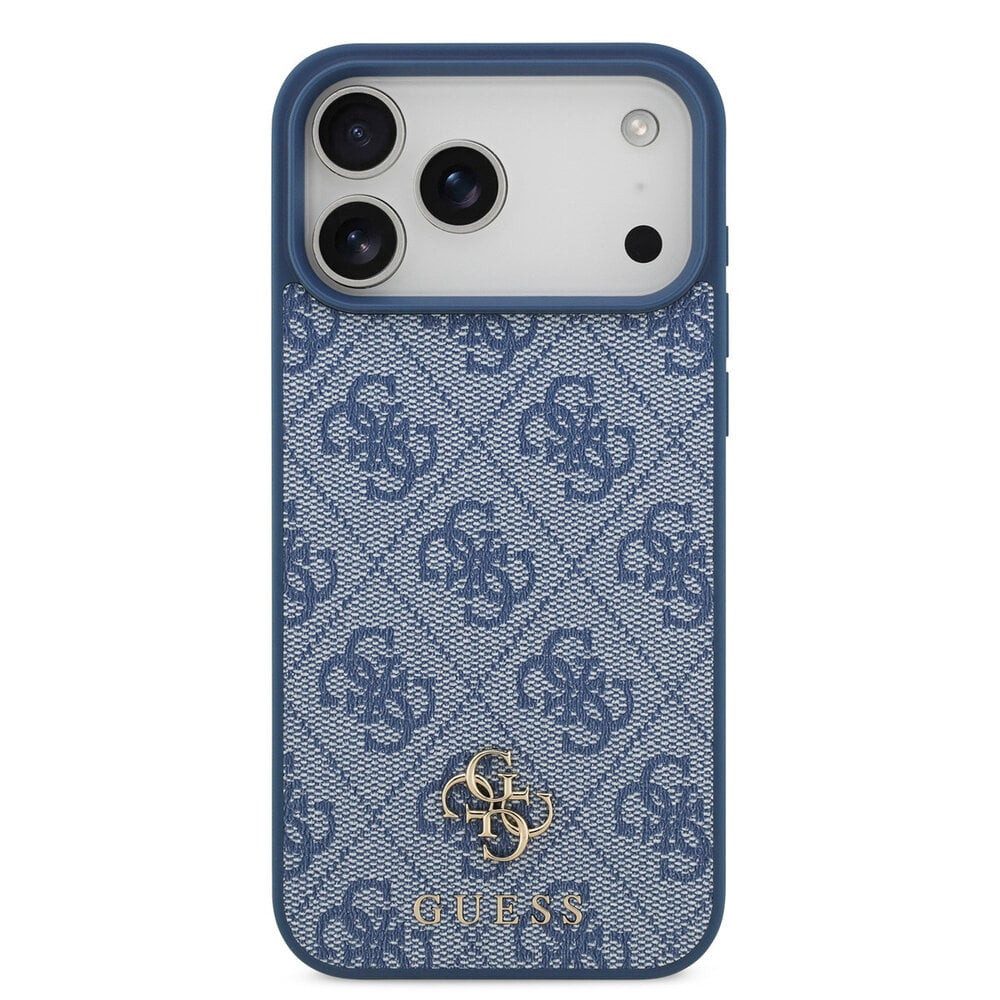 Guess Backcover Guess 4G Metal Logo Back Cover MagSafe Apple iPhone 17 Pro - Blau