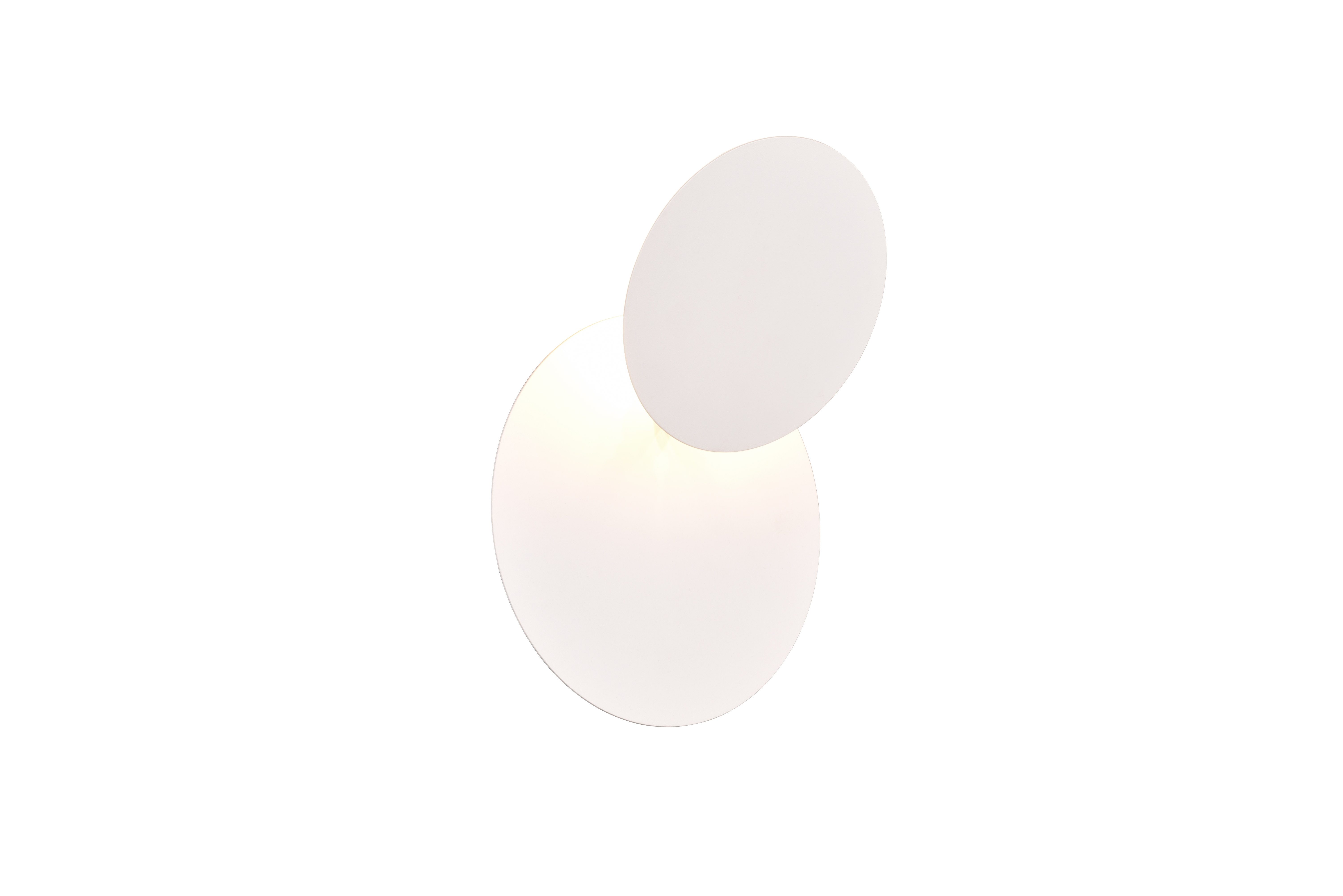 lightling LED Wandleuchte Lio, LED fest integriert, Warmweiß, Indirekte Beleuchtung, schwenkbar, IP20, rund