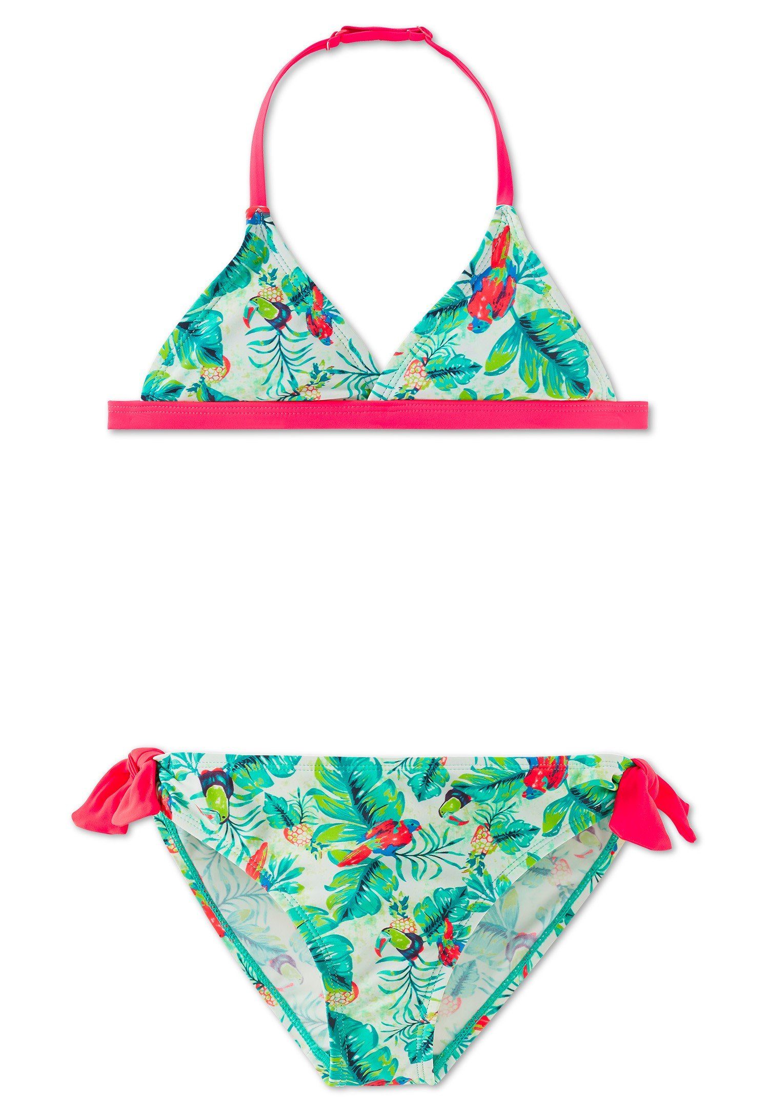 Schiesser Bustier-Bikini Aqua (Set) Mädchen Badeanzug, Neckholder-Bustier-Bikini/Zweiteiler, Wirkware | Sport-Bikinis
