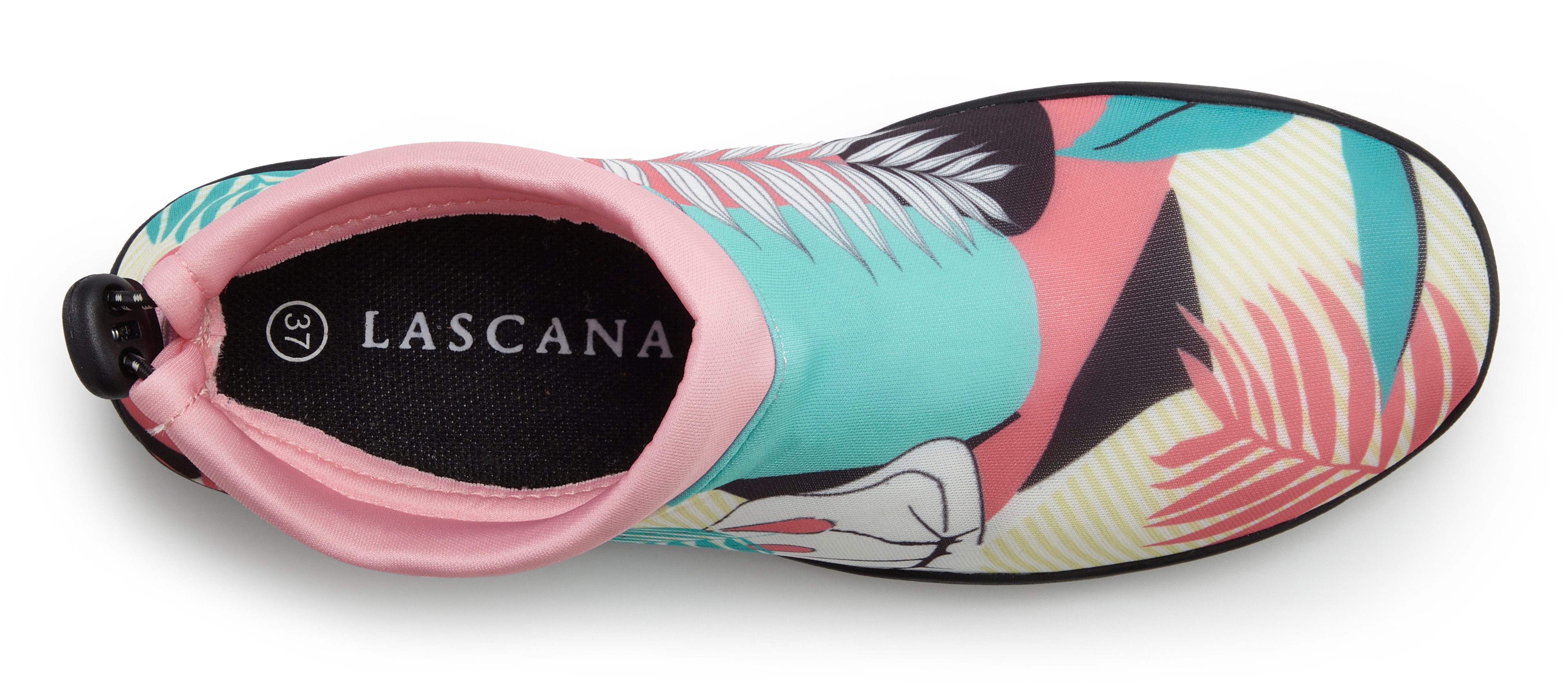 LASCANA Badelatsche, Badeschuhe Badeschuh Aquaschuh, Slipper, Wasserschuh ultraleicht und schnelltrocknend VEGAN